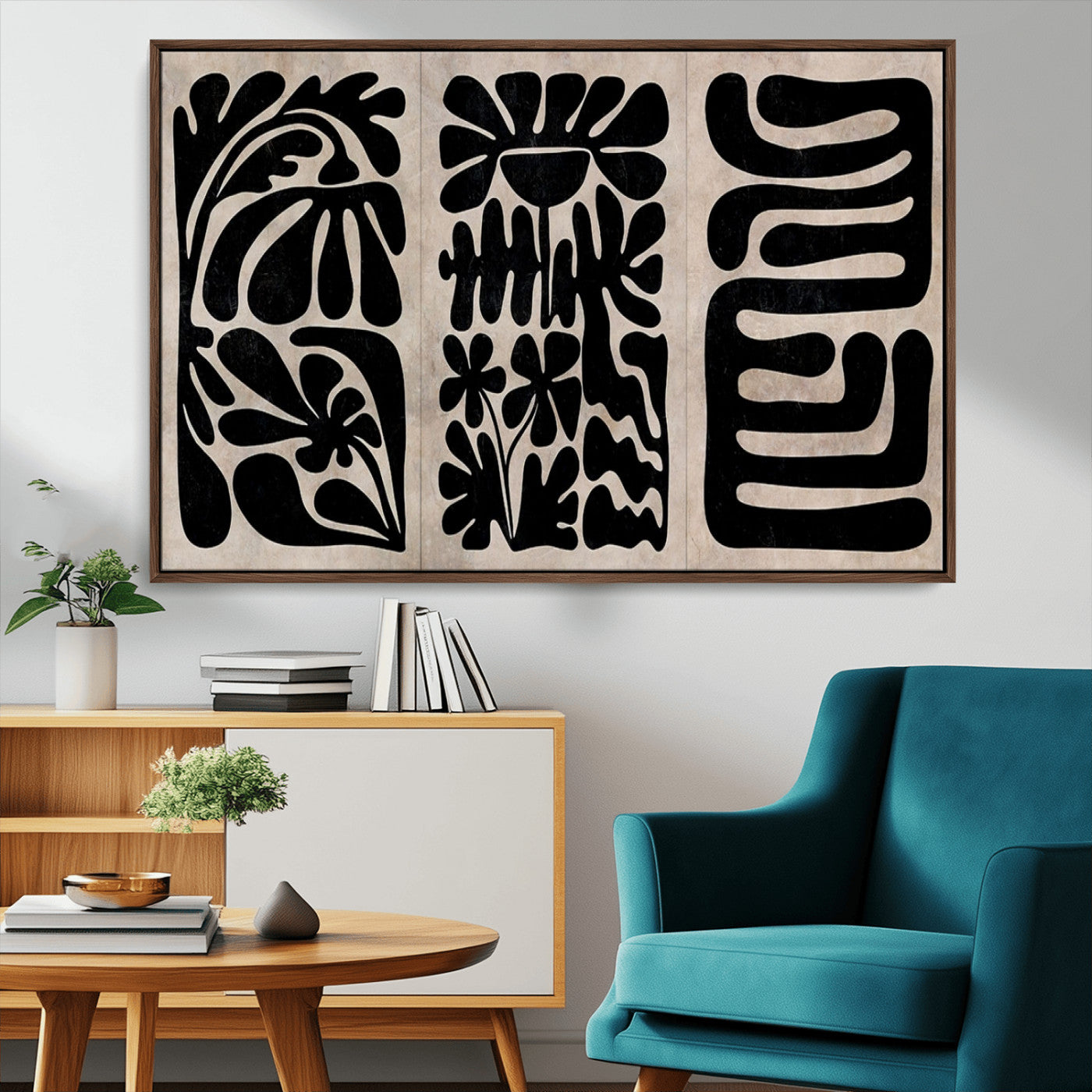 MGV-FC-36X24 - Canvas Print Wall Art Abstract Art Boho, Framed Boho Art Canvas Print