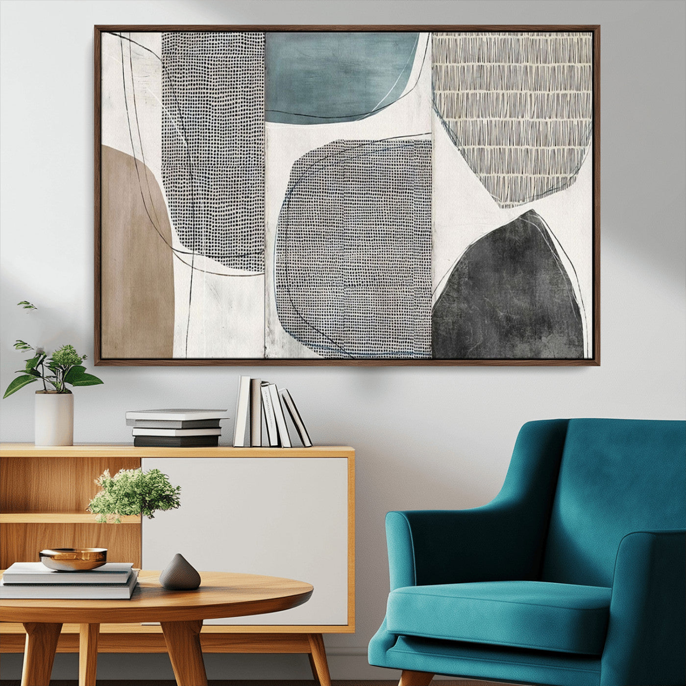 MGV-FC-36X24 - Canvas Print Wall Art Abstract Art Boho, Framed Boho Decor Canvas Print