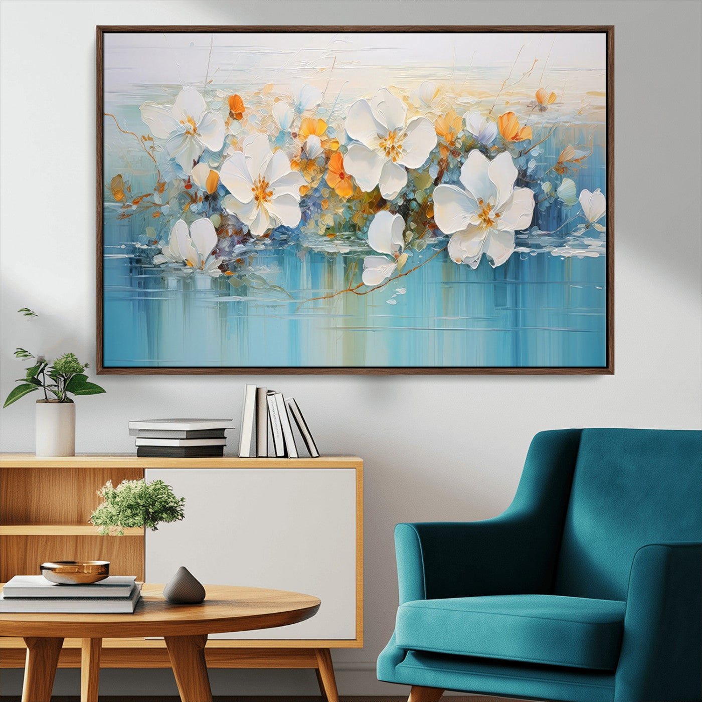 MGV-FC-36X24 - Abstract Flower Wall Art Canvas Print