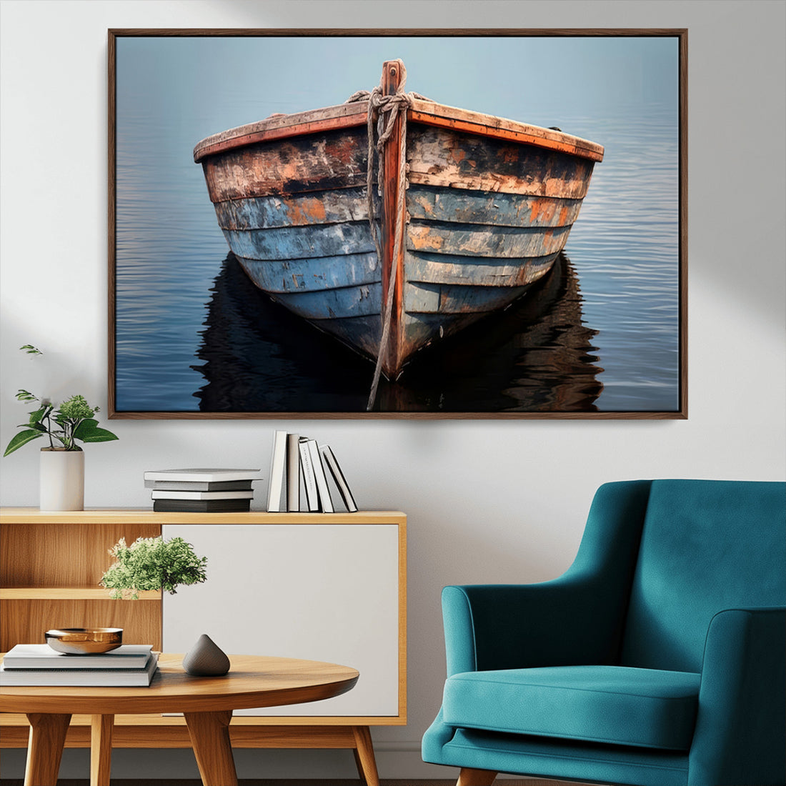 Stunning Vintage Boat Canvas Print | Nautical Wall Art