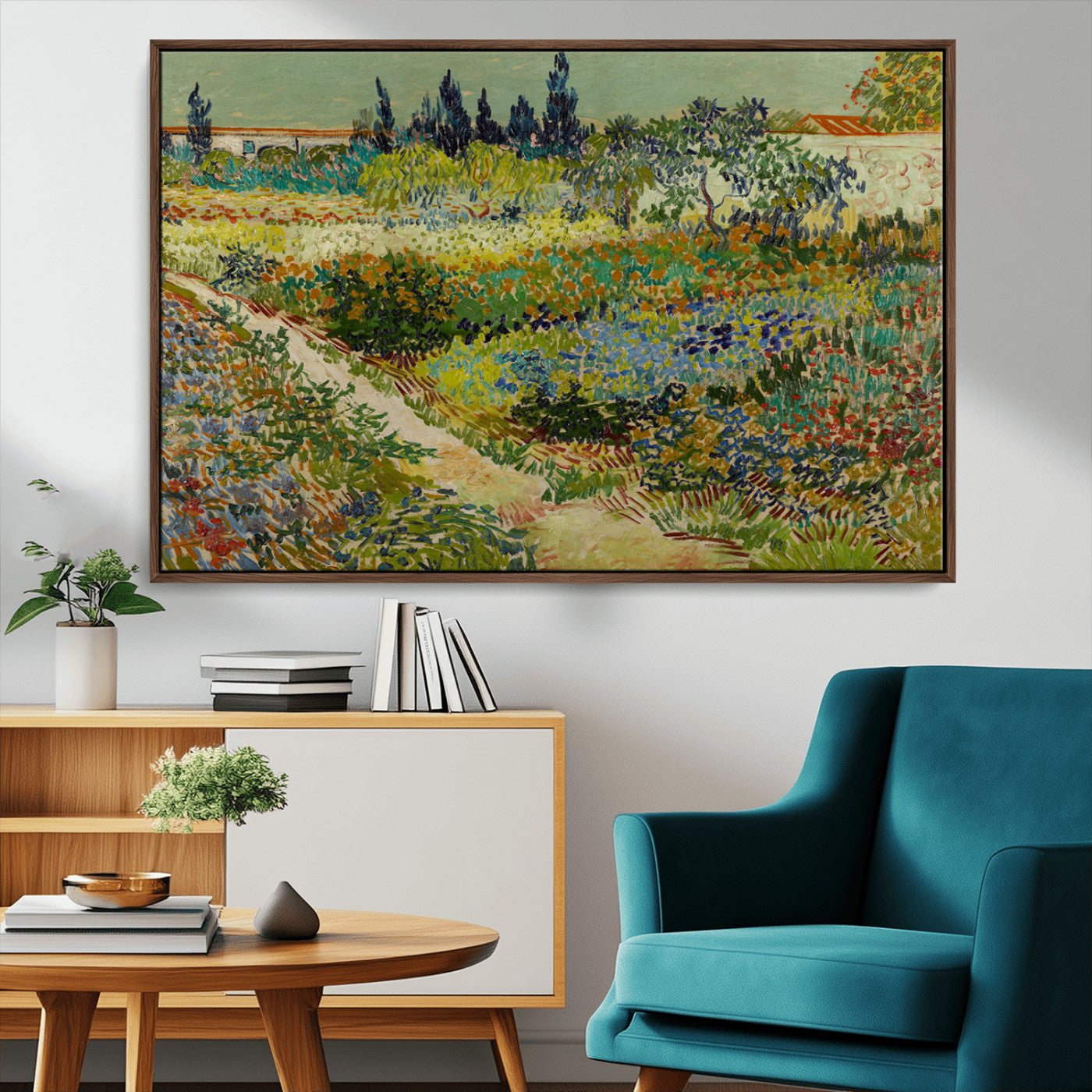 MGV-FC-36X24 - Vincent van Gogh Garden at Arles Wall Art Canvas Print