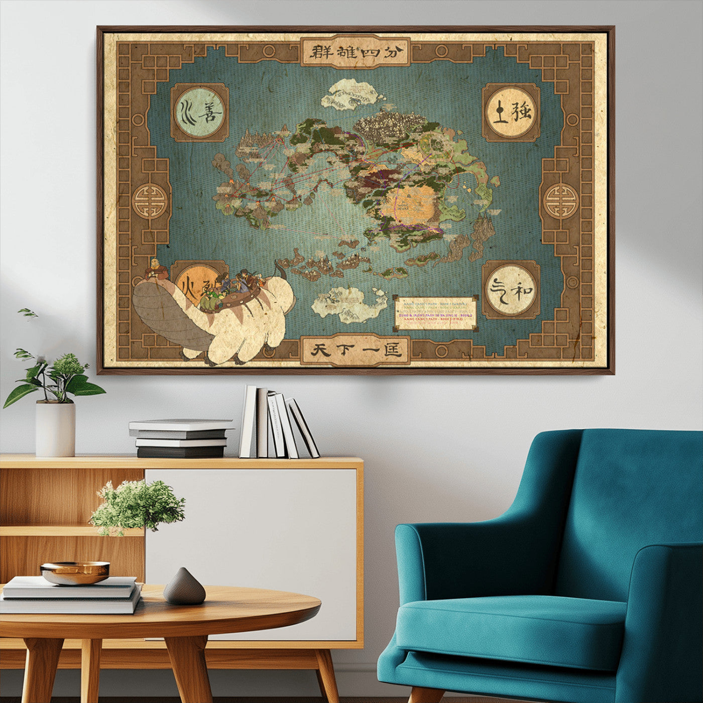 MGV-FC-36X24 - Push Pin World Map Canvas Print – Framed Wall Art for Couples to Track Their Travels – Anniversary