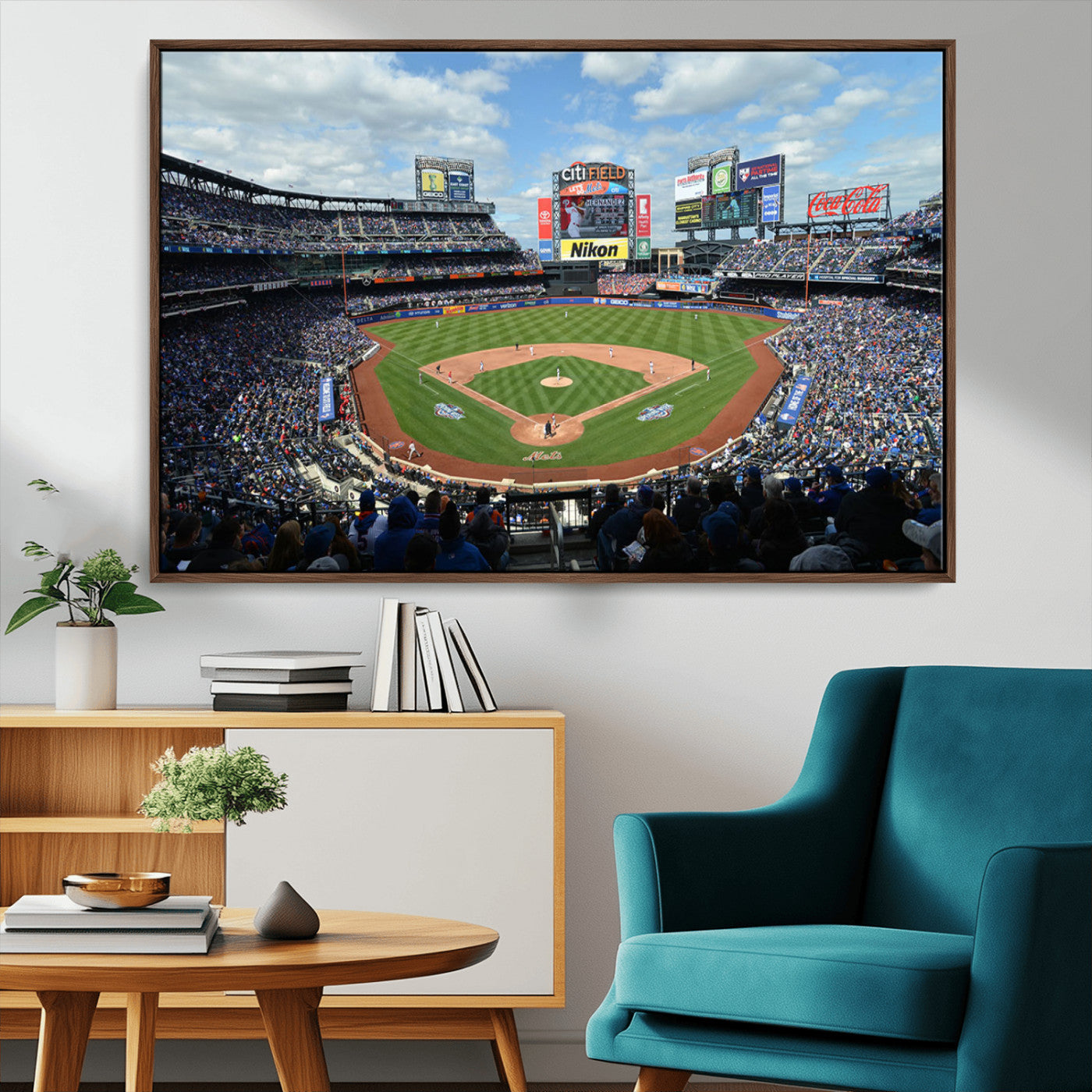 MGV-FC-36X24 - New York Mets Baseball Team Print - Citi Field Stadium Wall Art Canvas Print