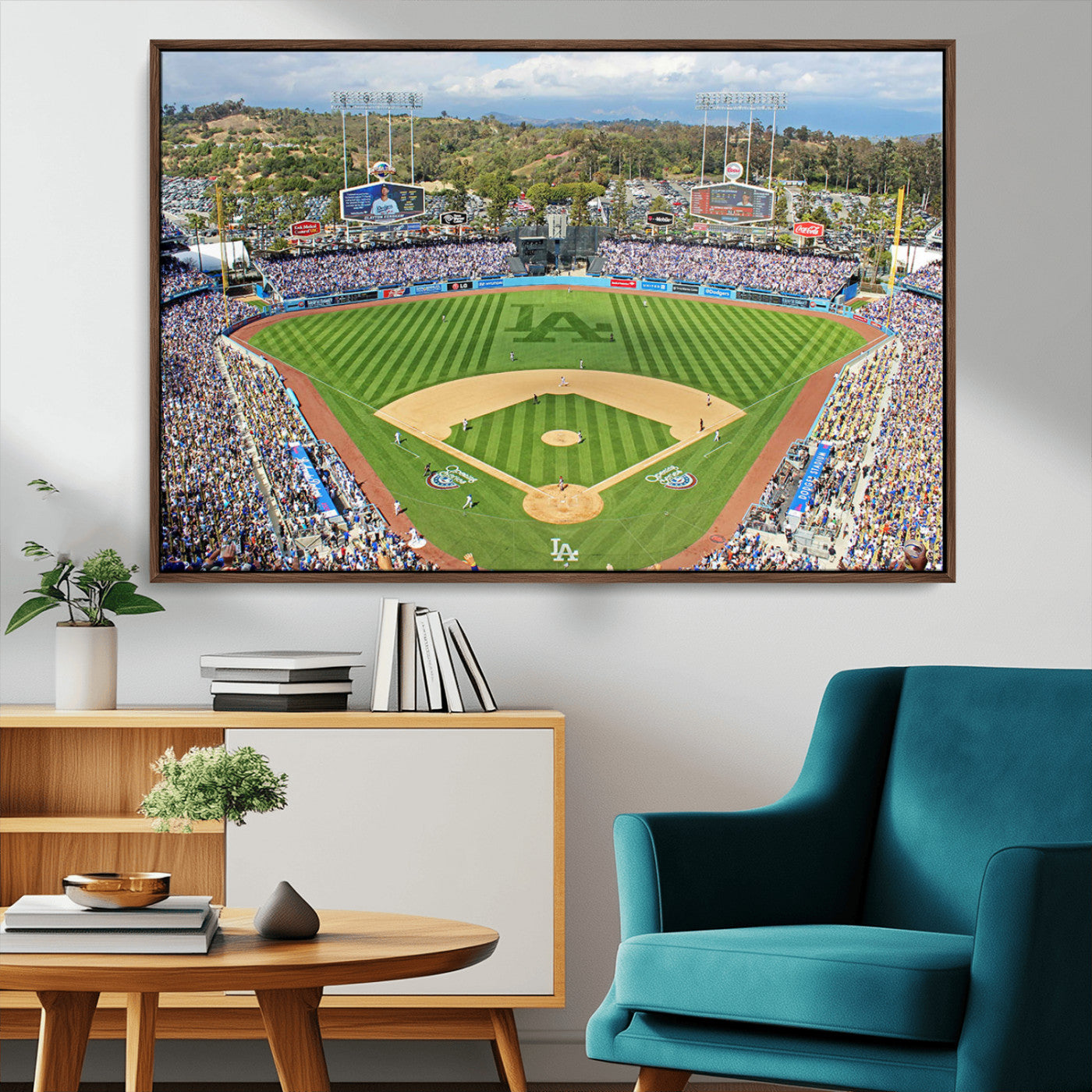 MGV-FC-36X24 - Citi Field Wall Art Print | 3-Panel New York Mets Baseball Stadium Canvas Print | Framed Sports Decor for Living Room, Man Cave, or Office