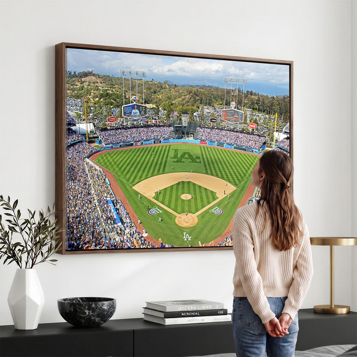 34760-MGV-CV-36X24 - Citi Field Wall Art Print | 3-Panel New York Mets Baseball Stadium Canvas Print
