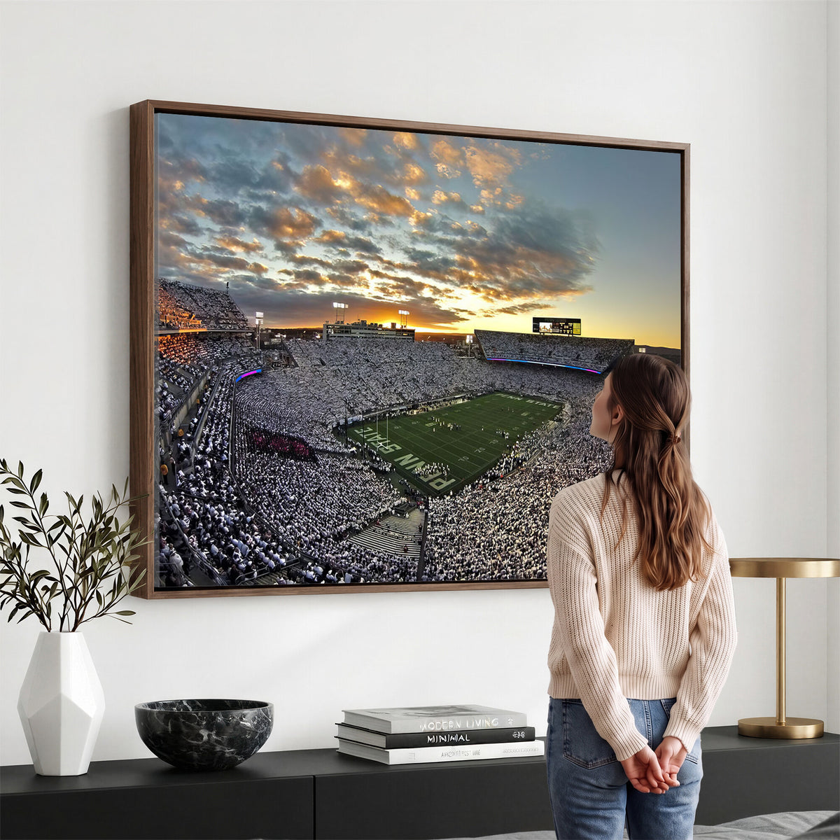 38807-MGV-CV-36X24 - Beaver Stadium Wall Art, Penn State Stadium Wall Art | Penn State Nittany Lions Football
