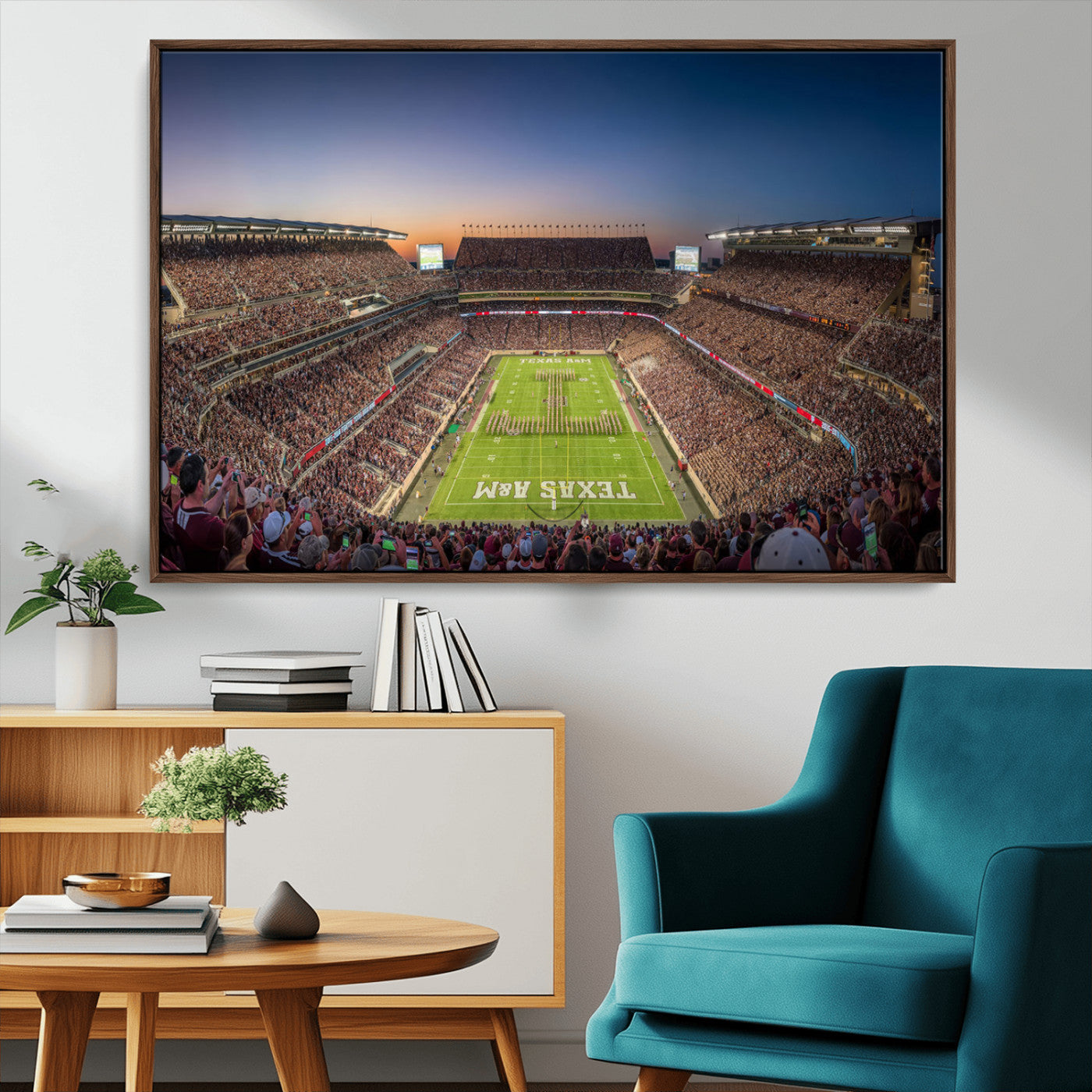 MGV-FC-36X24 - Kyle Field Wall Art Print | Large Texas A&M Aggies Football Canvas Print for Sports Enthusiasts | Framed, Ready-to-Hang Stadium Decor