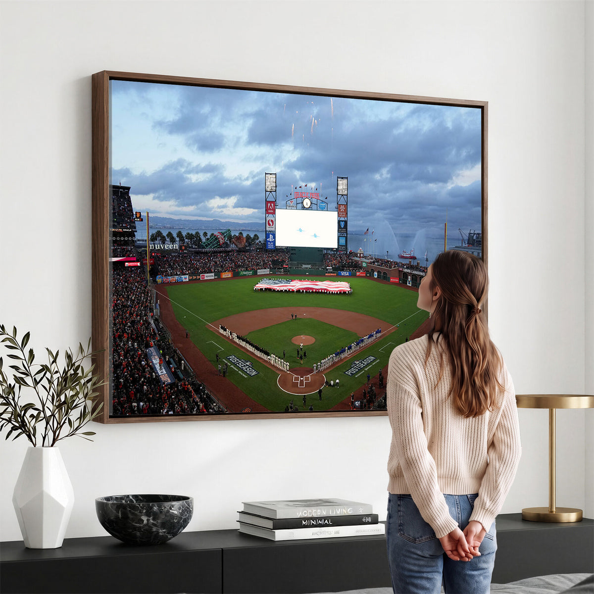44631-MGV-CV-36X24 - Oracle Park San Francisco Giants Wall Art | Oracle Park Stadium Canvas Print