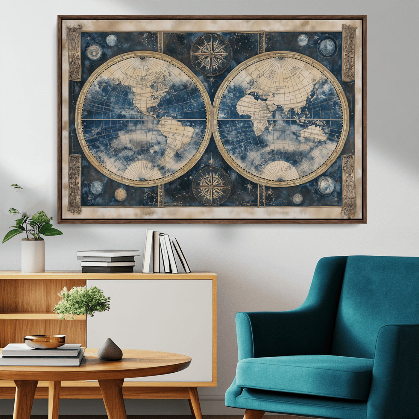 MGV-FC-36X24 - World Map Canvas Print
