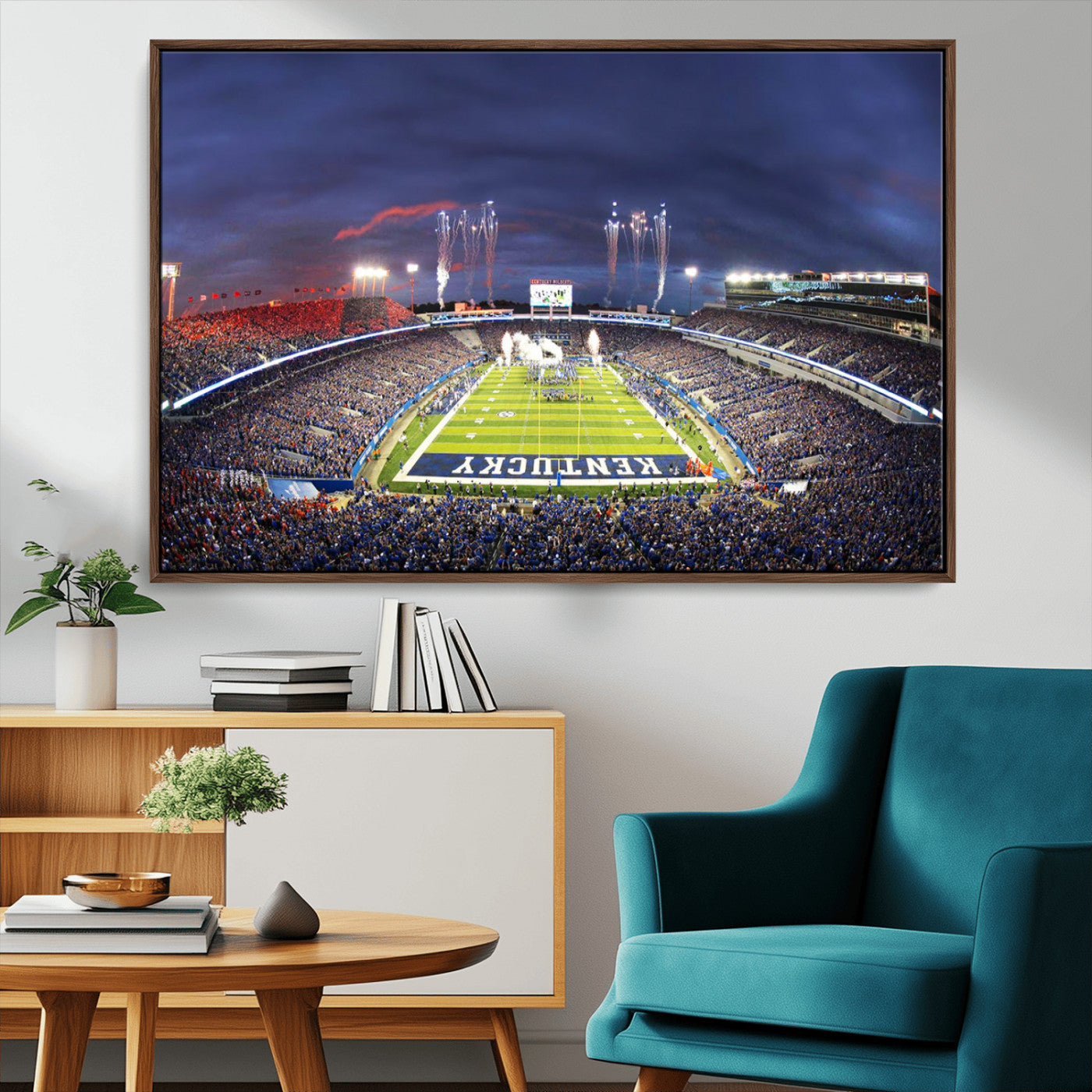 MGV-FC-36X24 - Kroger Field Canvas Wall Art - Kentucky Stadium Wall Art Print - Sunset Football Stadium Wall Decor