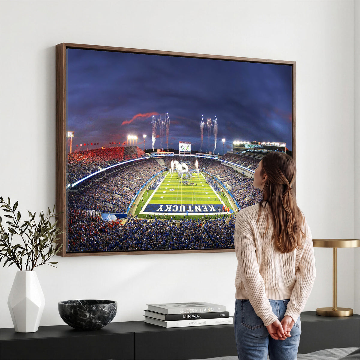 26008-MGV-CV-36X24 - Kroger Field Canvas Wall Art, Kentucky Stadium Wall Art