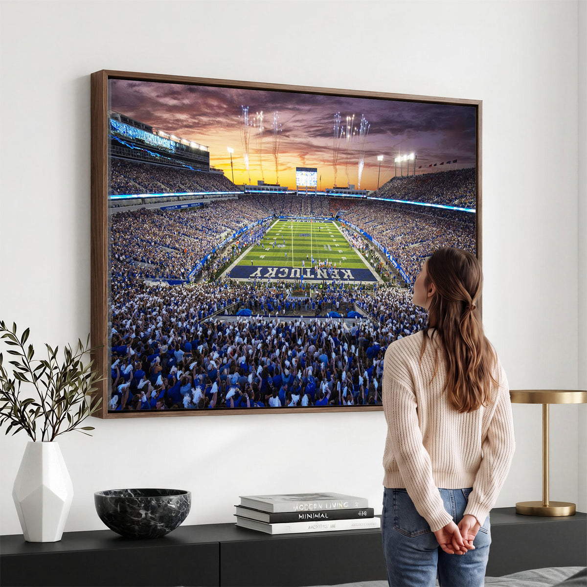 78524-MGV-CV-36X24 - Kroger Field Wall Art Print, Kentucky Stadium Wall Art