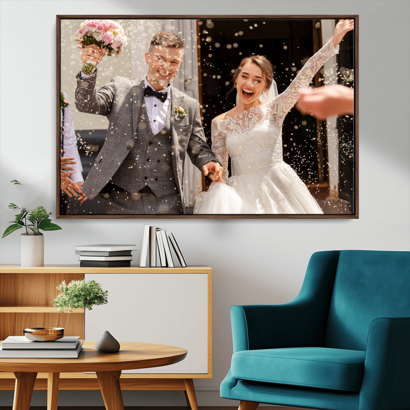 Framed Create Your Canvas Print - Personalized Wall Art for Home Decor Wall Art Print, Create Your Own Photo Canvas Print