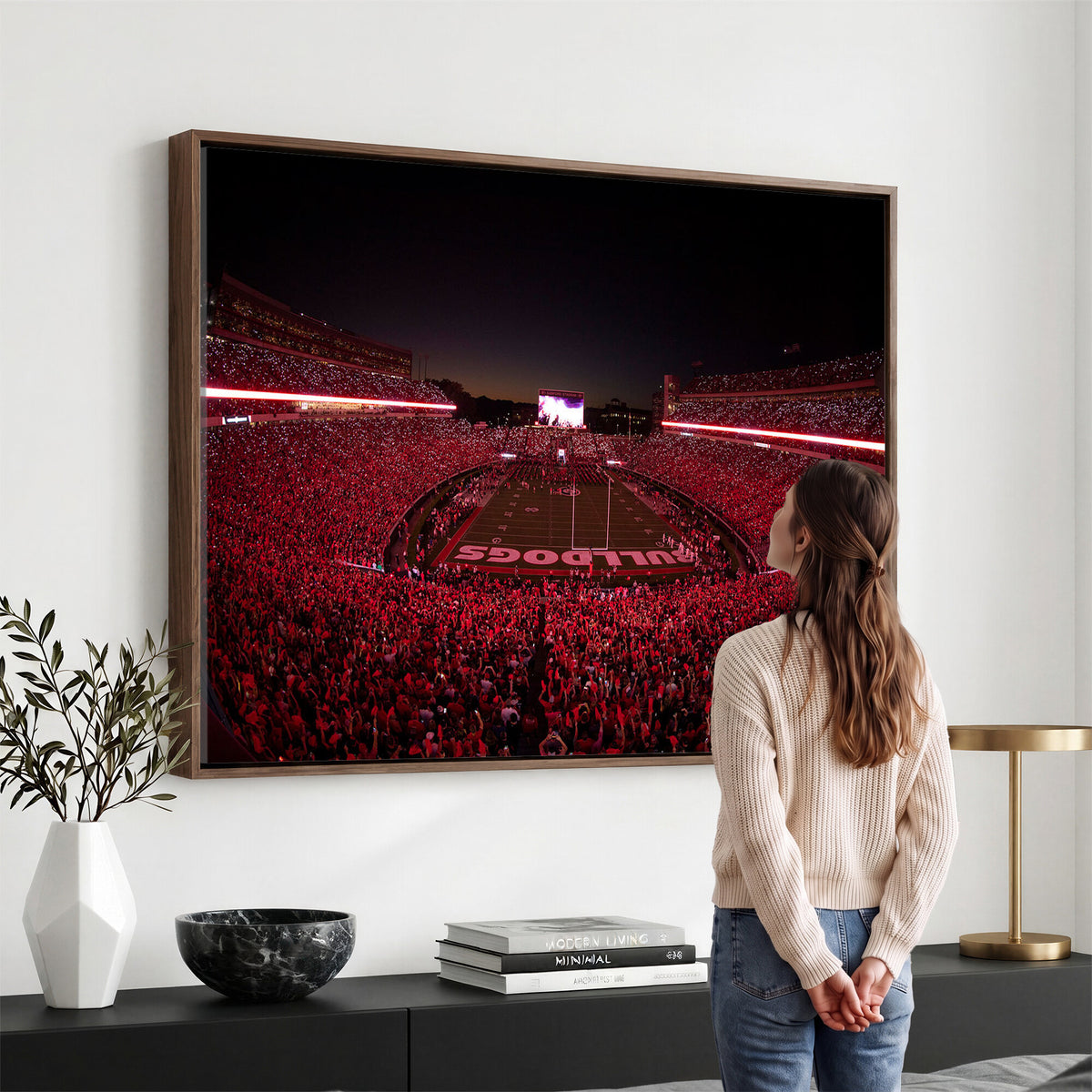 38331045-MGV-CV-36X24 - Dooley Stadium Wall Art, Sports Arena Canvas Print, Dooley Field Sanford Stadium