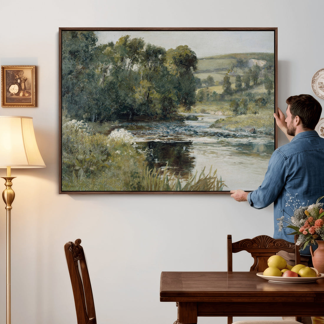 Edward Mitchell Bannister Streamside Wall Art Canvas Print