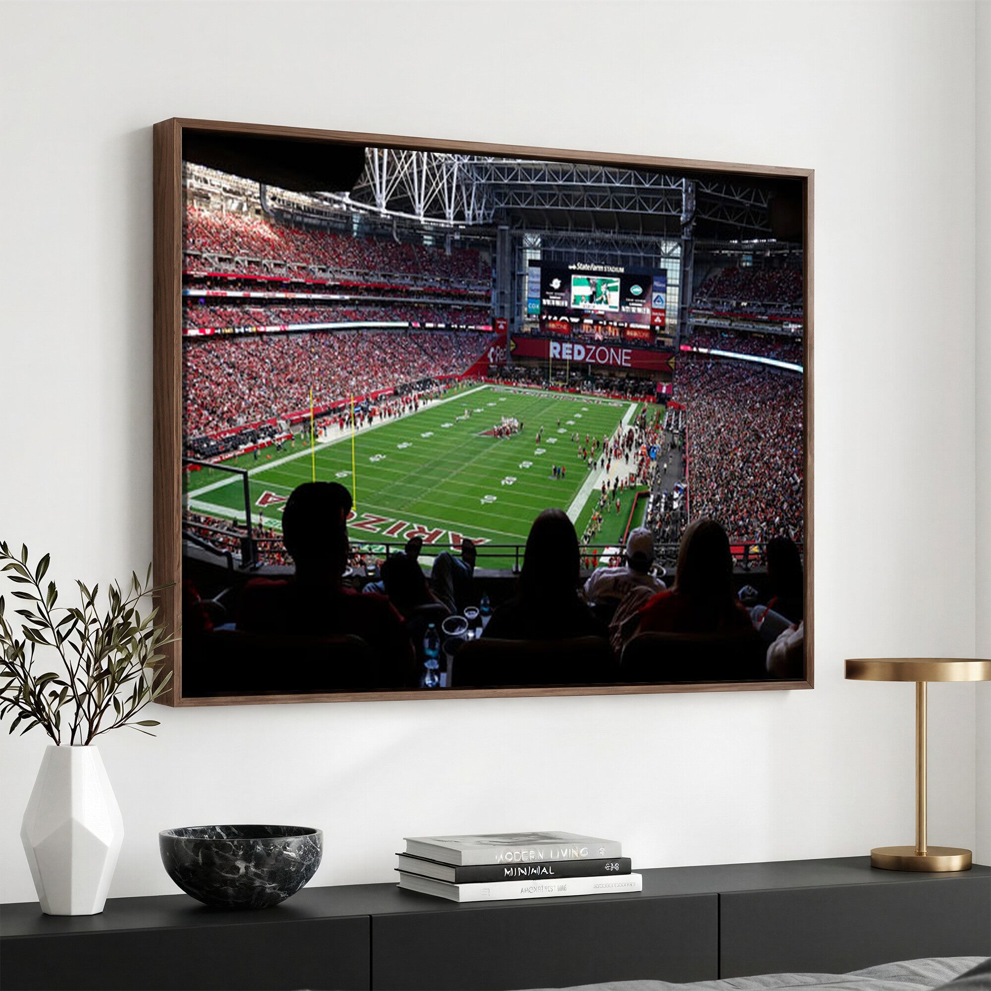 84196298-MGV-CV-36X24 - State Farm Stadium Canvas Wall Art, Arizona Cardinals Football Stadium Print, Glendale NFL Arena Photography Artwork