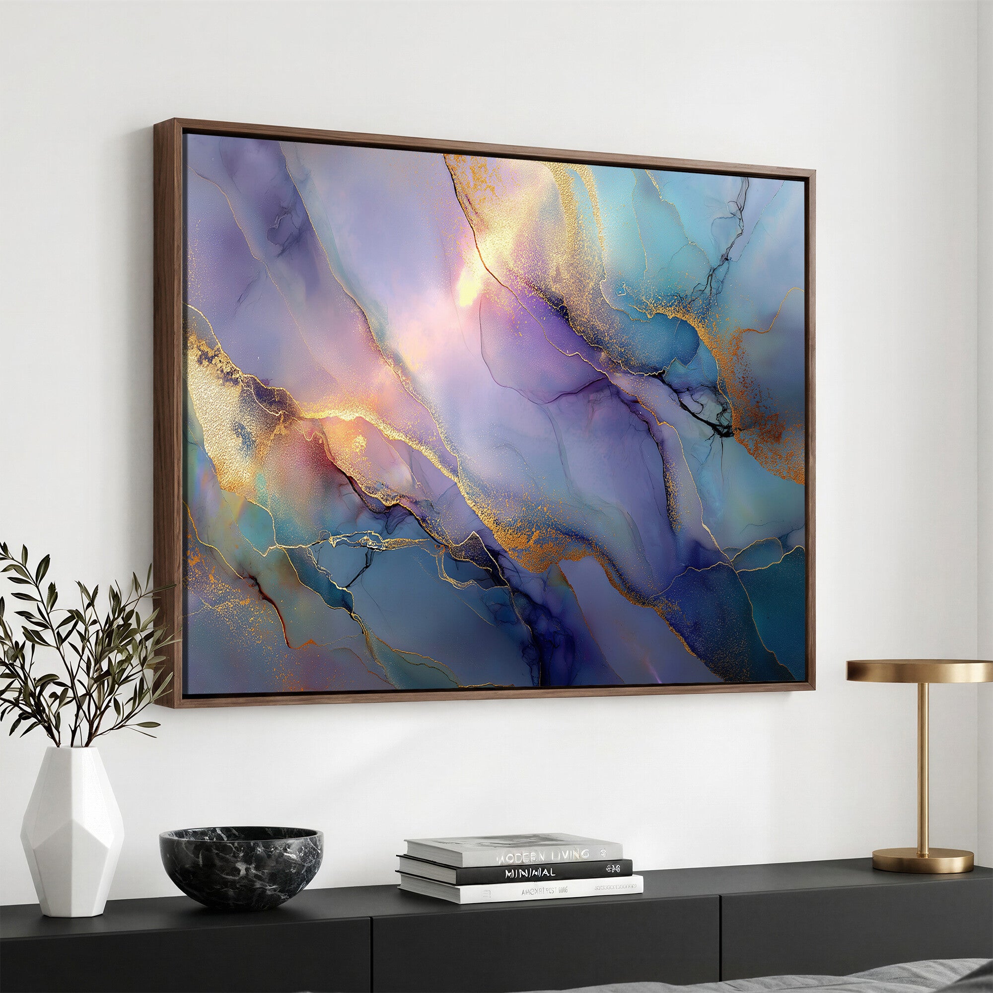 50939878-MGV-CV-36X24 - Colorful Abstract Canvas Wall Art Print, Vibrant Popup Color Art Print