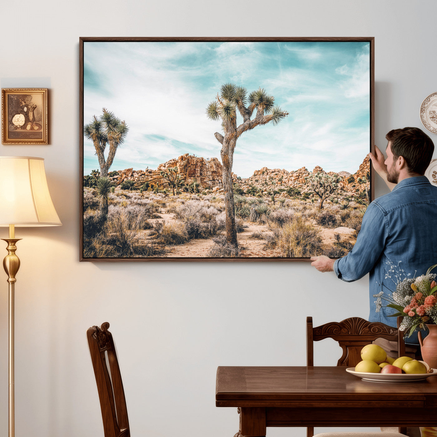 41451127-MGV-CV-36X24 - Joshua Tree National Park Canvas Wall Art Print, Desert Landscape Photography, Southwest Nature Decor, Ready to Hang