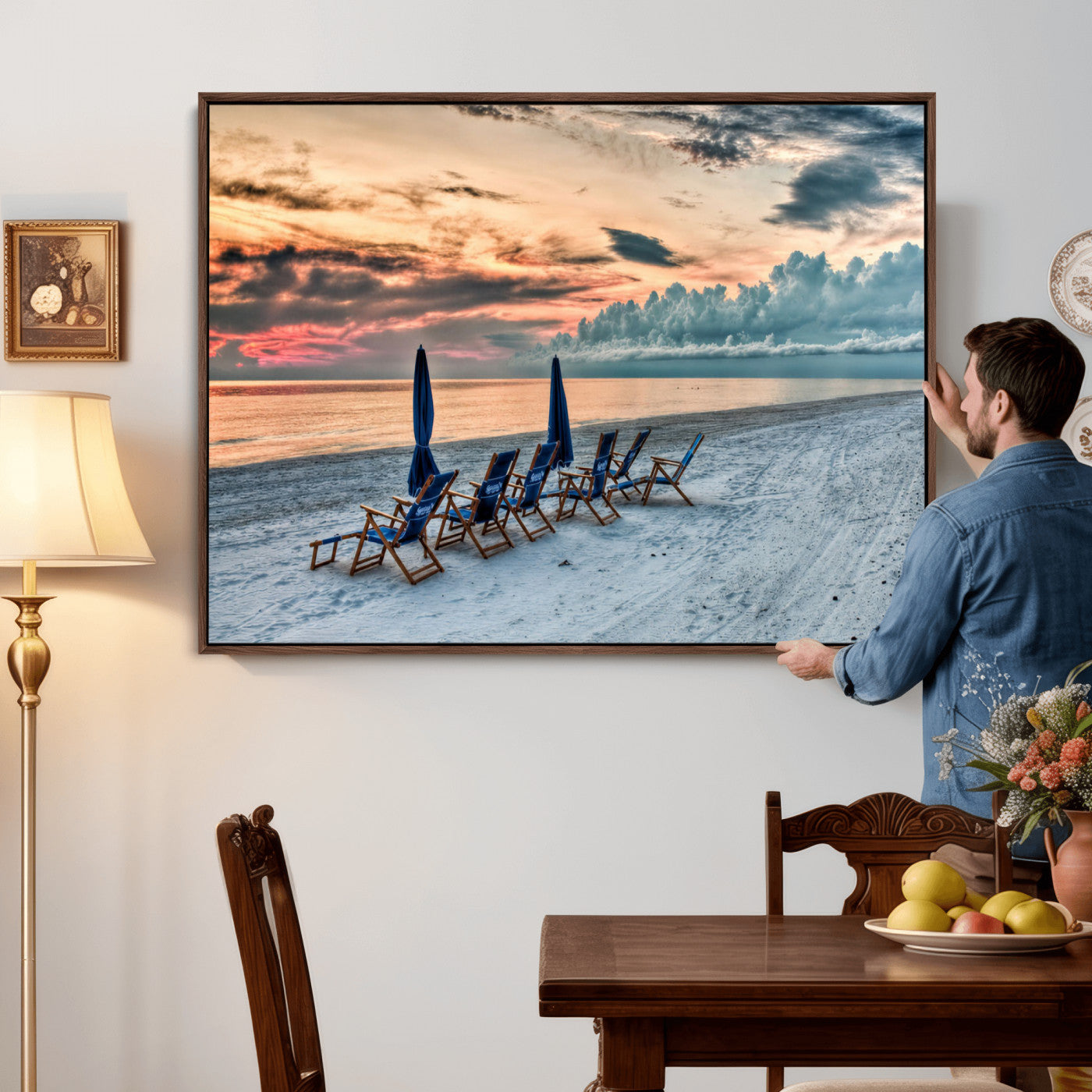 17237006-MGV-CV-36X24 - Serene Gulf Solitude Wall Art Canvas Print