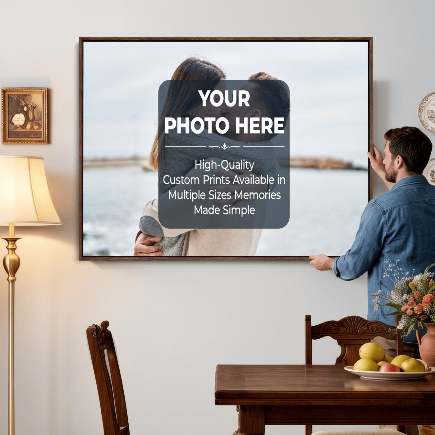 29940442-MGV-CV-36X24 - Custom Photo Canvas Print, Personalized Picture Wall Art, Your Image on Canvas, Family Portrait Gift