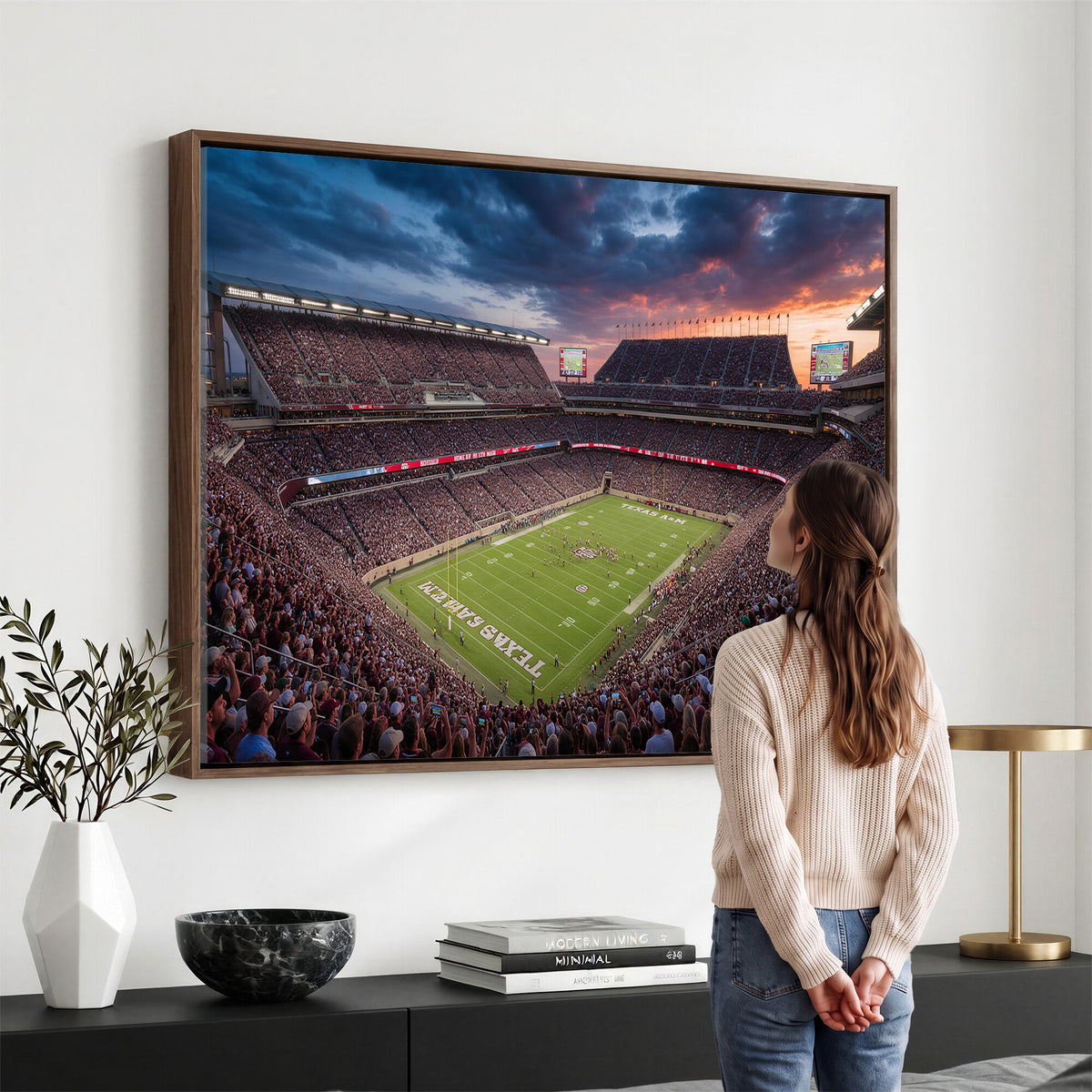55475837-MGV-CV-36X24 - Stadium Wall Art Canvas Print