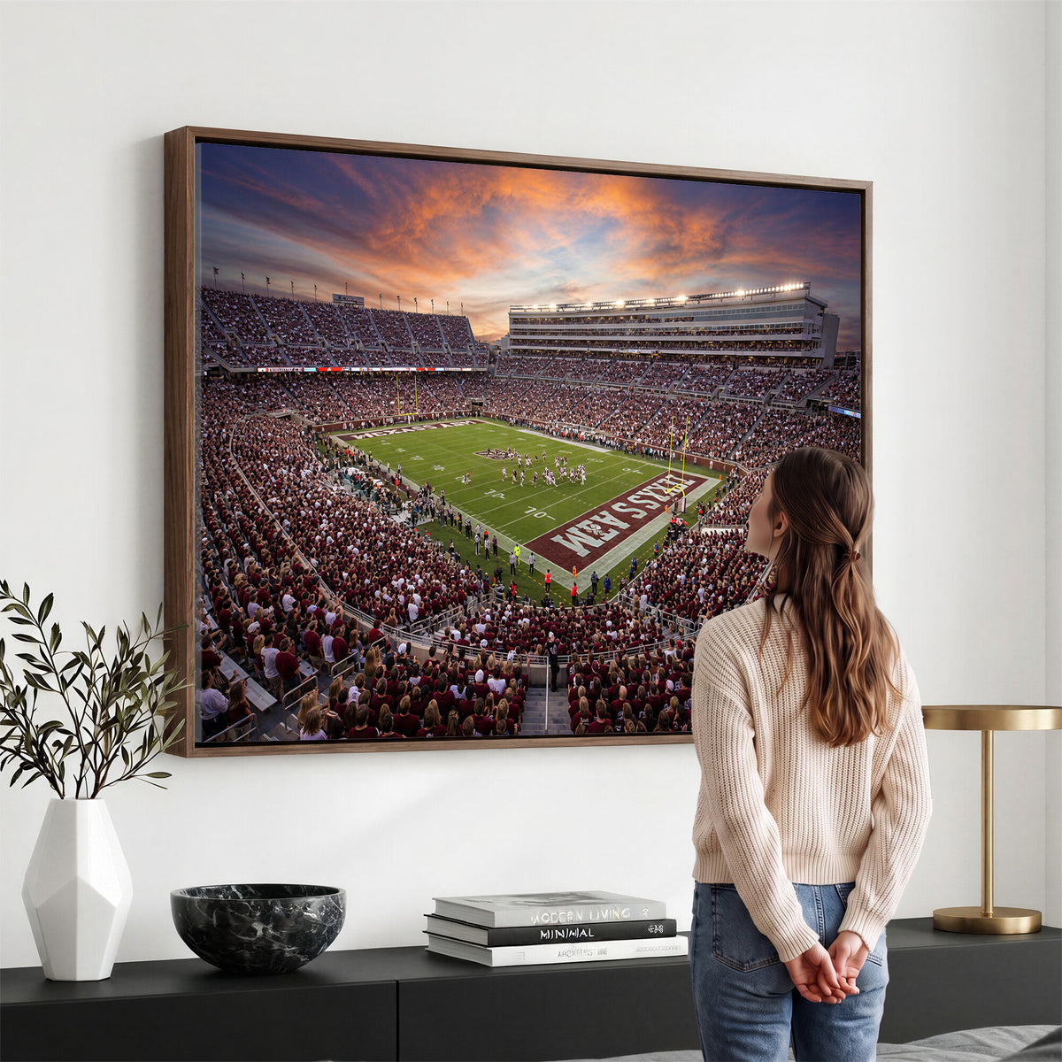 66624578-MGV-CV-36X24 - Stadium Wall Art Canvas Print
