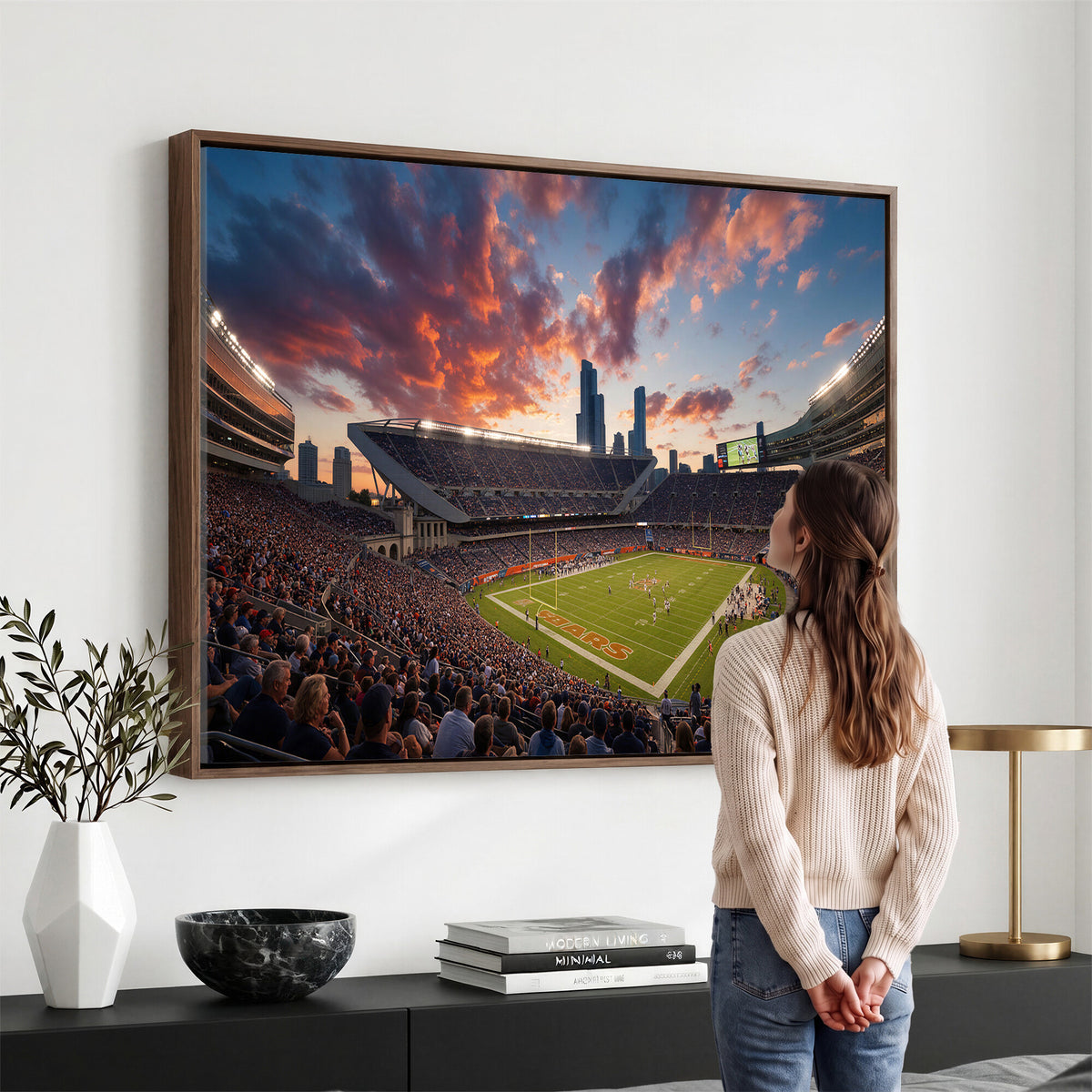21104528-MGV-CV-36X24 - Stadium Wall Art Canvas Print