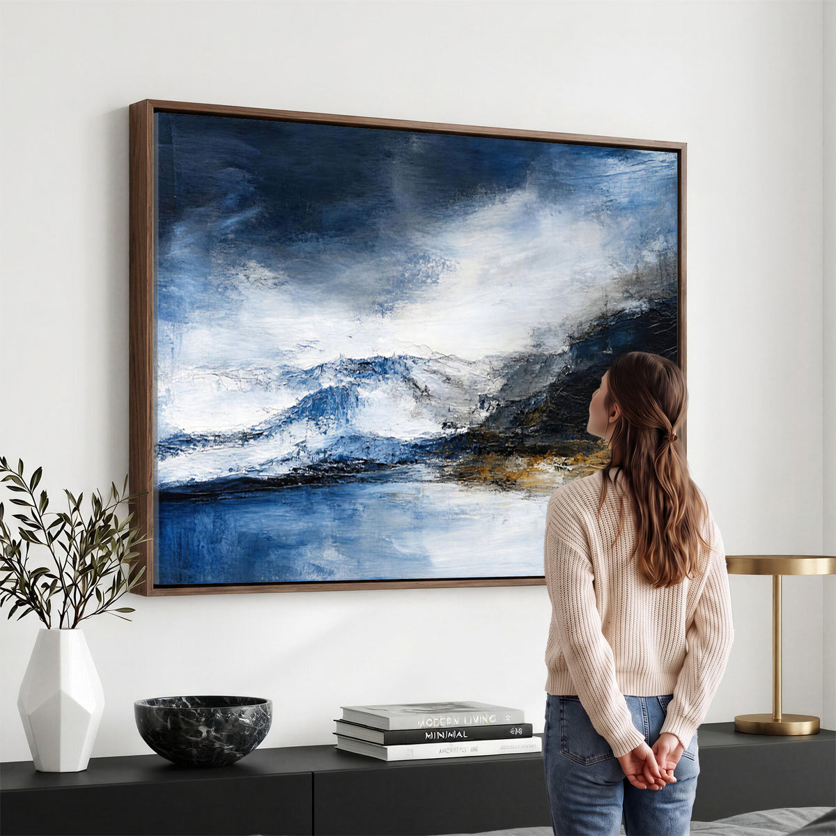 48142030-MGV-CV-36X24 - Extra Large Abstract Wall Art Canvas Print