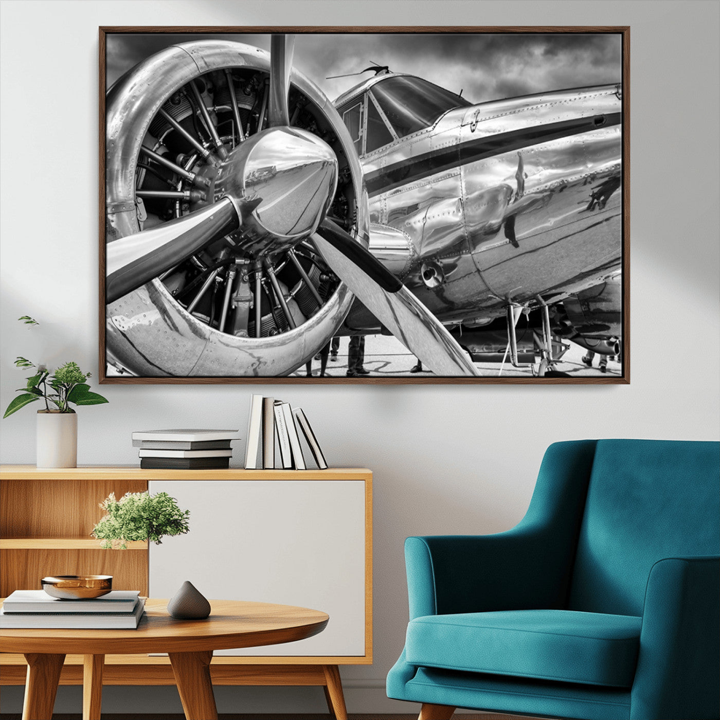 MGV-FC-36X24 - Vintage Antique Airplane Wall Art Canvas Print