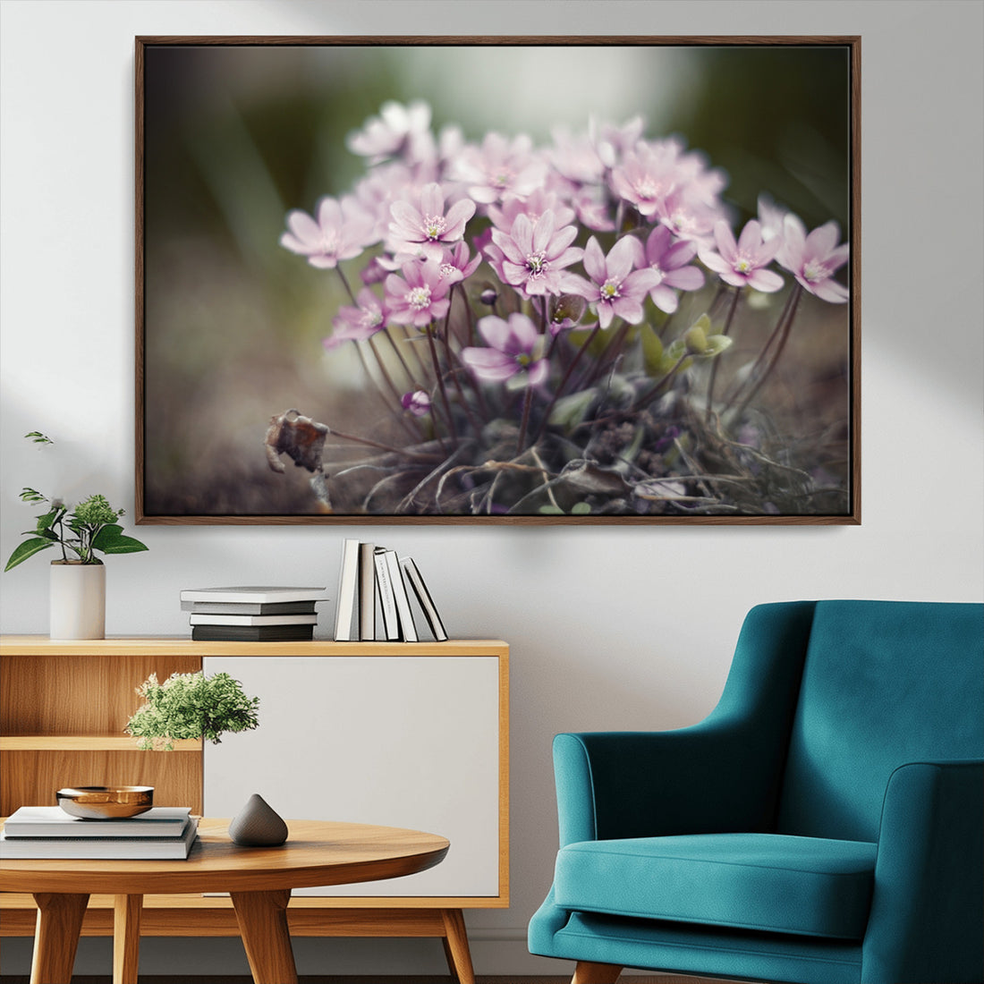 Pink Wild Flower Canvas Print
