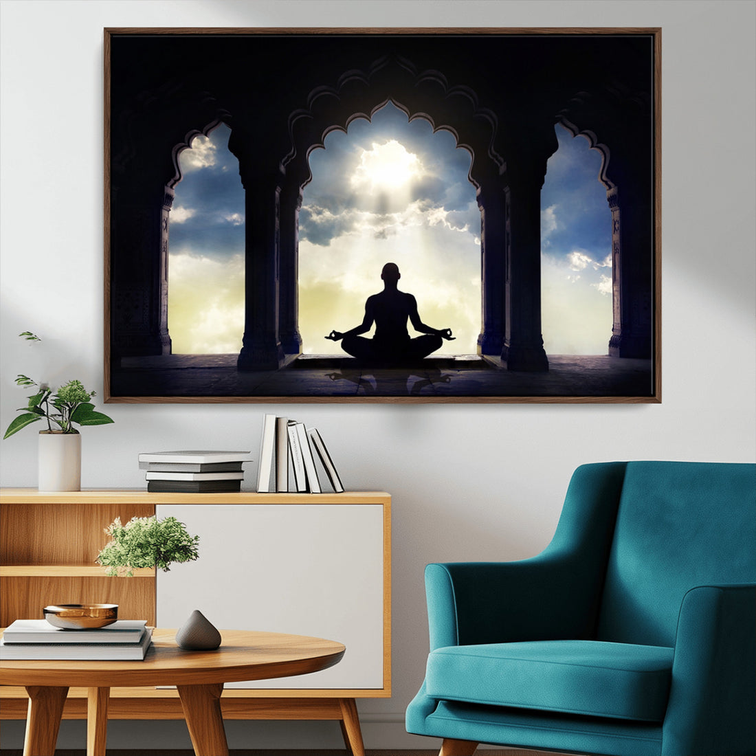 Women and Yoga Wall Art Canvas Print