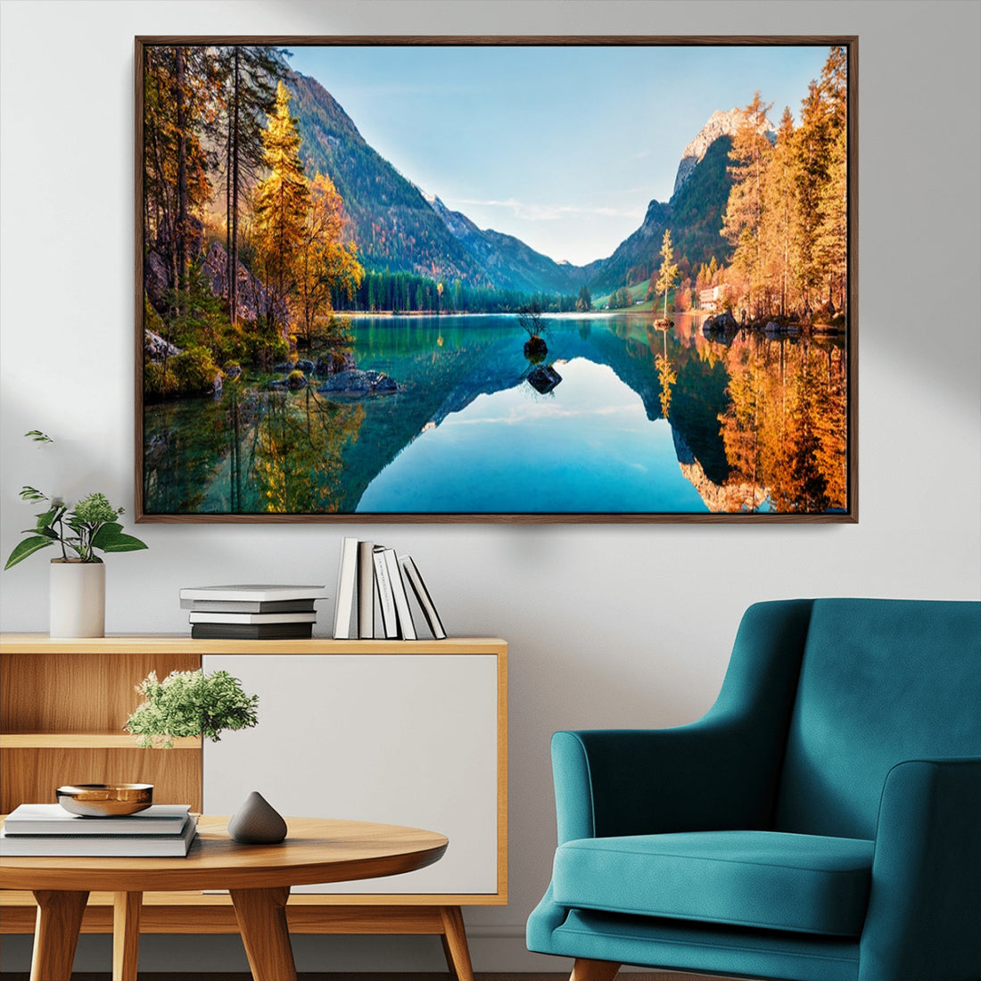 Fantastic Autumn Panorama Wall Art Canvas Print