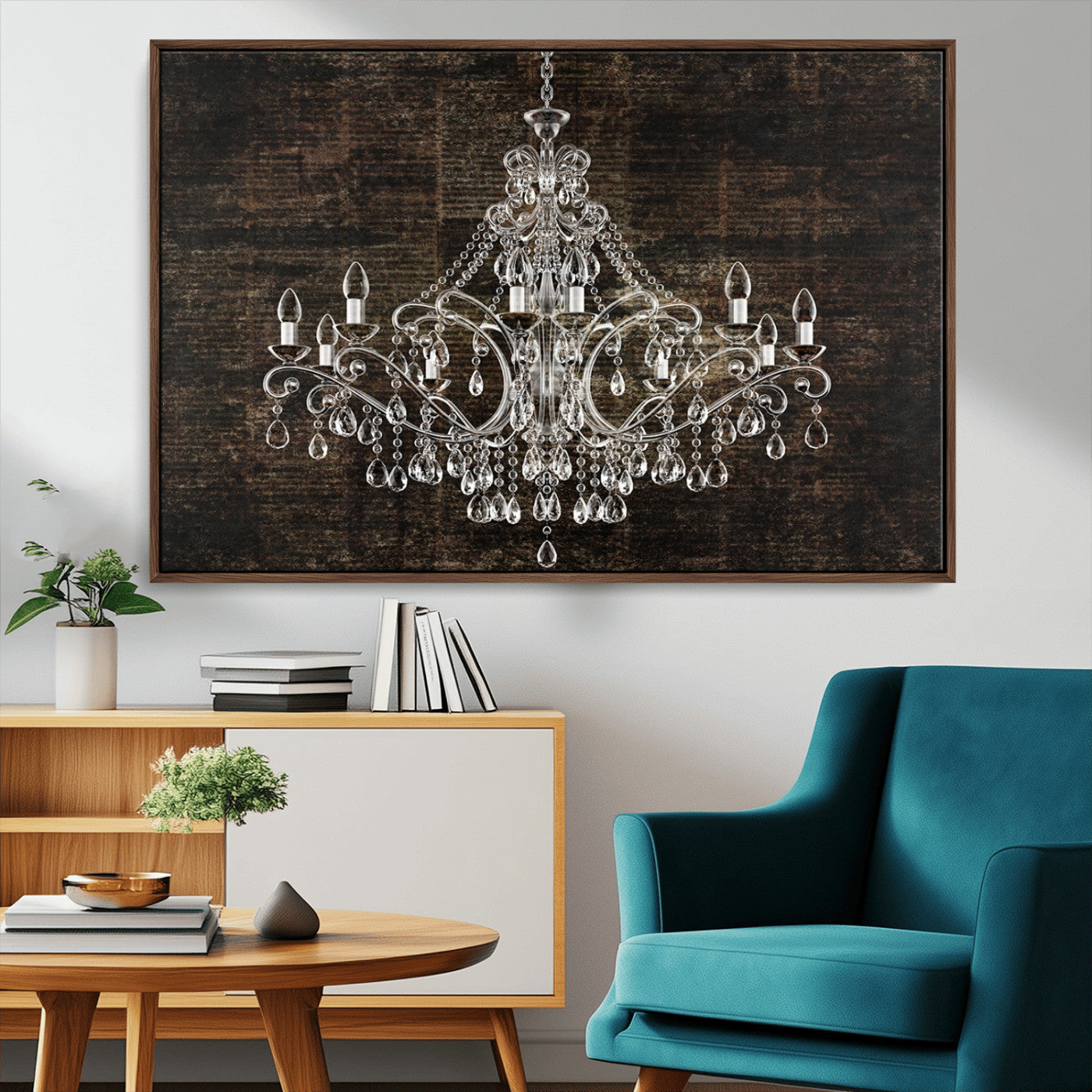 MGV-FC-36X24 - Rustic Chandelier Canvas Print
