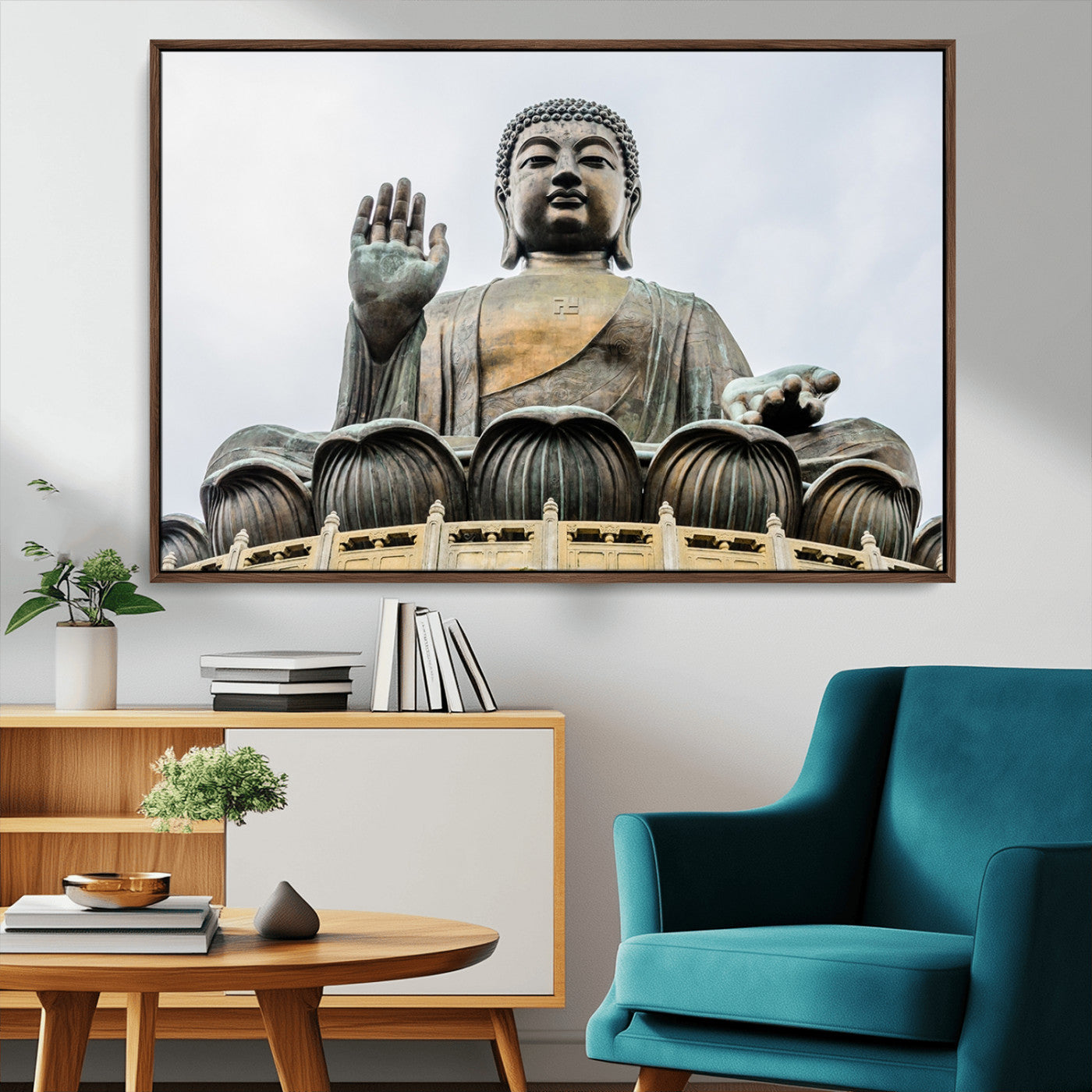 MGV-FC-36X24 - Buddha Statue Wall Art Canvas Print