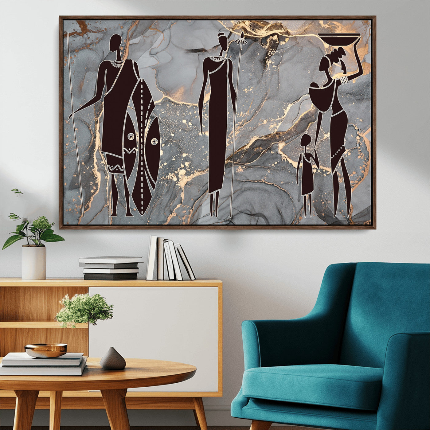 MGV-FC-36X24 - African American Wall Art African Women Painting Canvas Print