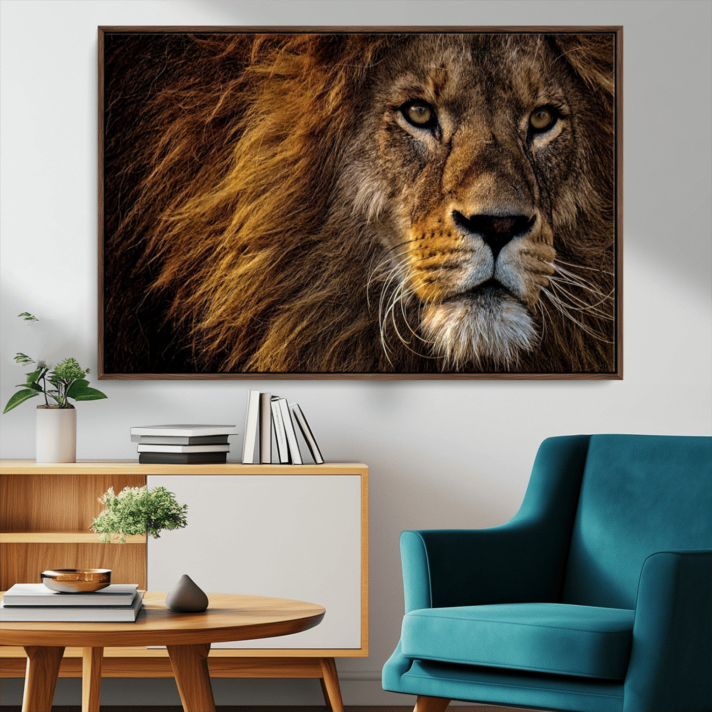 MGV-FC-36X24 - Mighty Lion Wall Art Animal Canvas Print