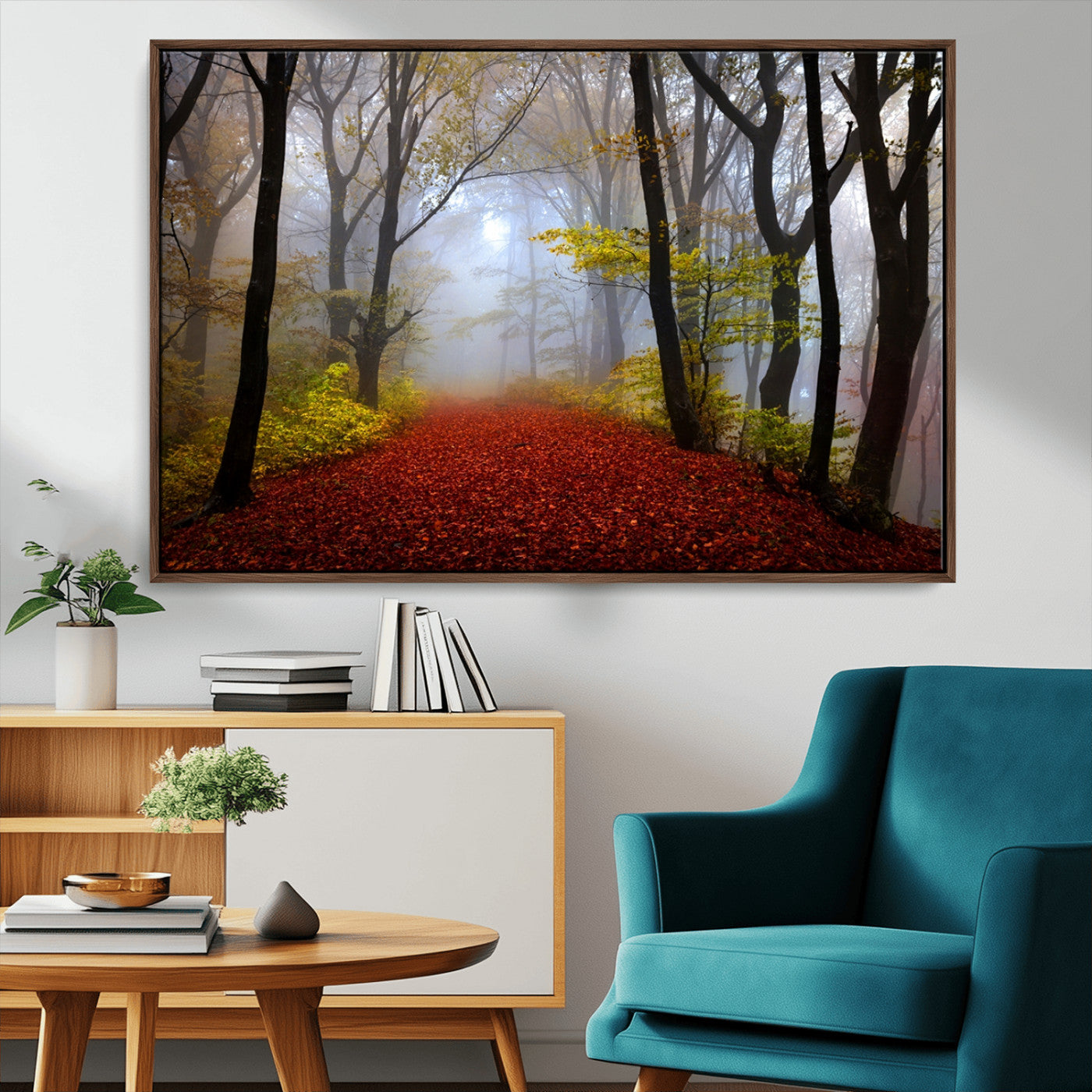 MGV-FC-36X24 - Foggy Forest Wall Art Landscape Canvas Print