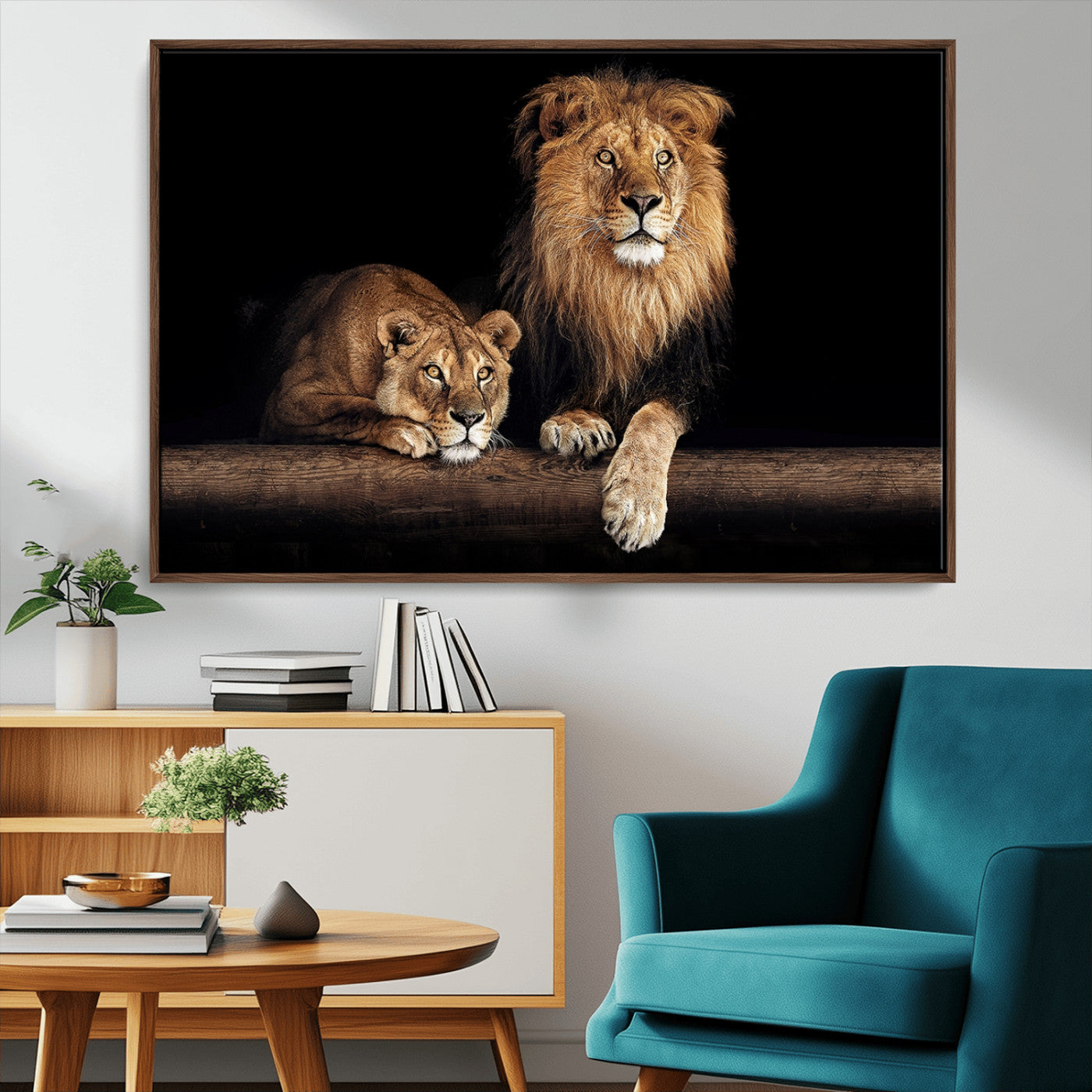 MGV-FC-36X24 - Lion Canvas Wall Art Animal Print