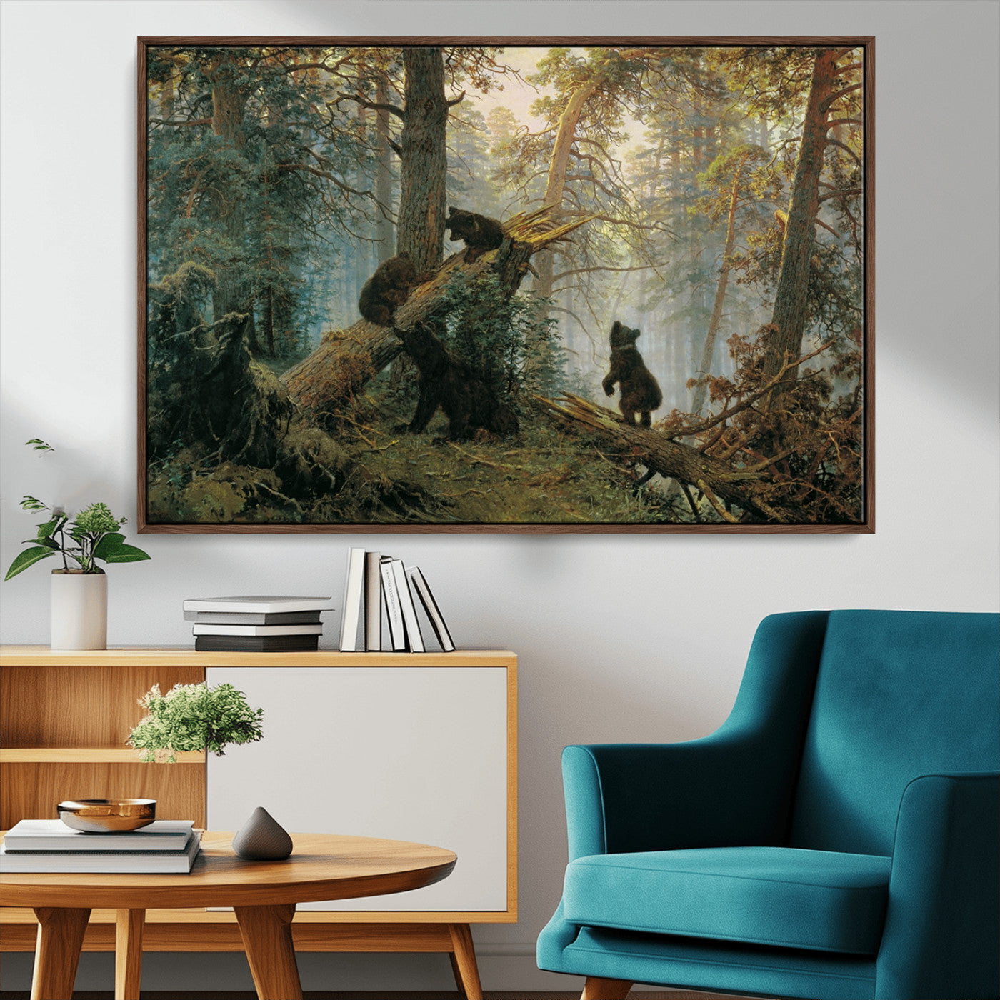 MGV-FC-36X24 - Grizzly Bear Cubs Wall Art Canvas Print