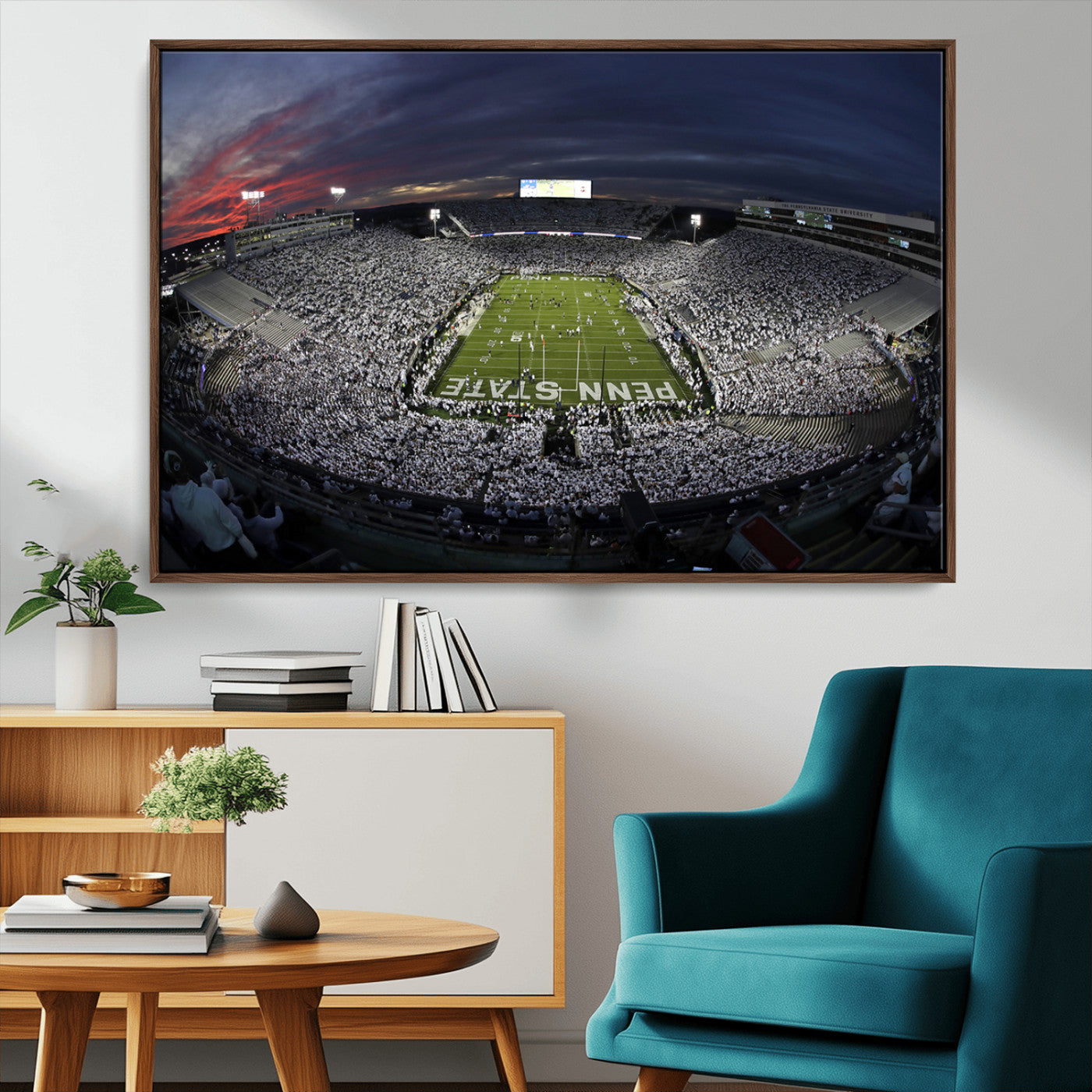 MGV-FC-36X24 - Penn State University Nittany Lions Football Team Print - University Park Beaver Stadium Wall Art