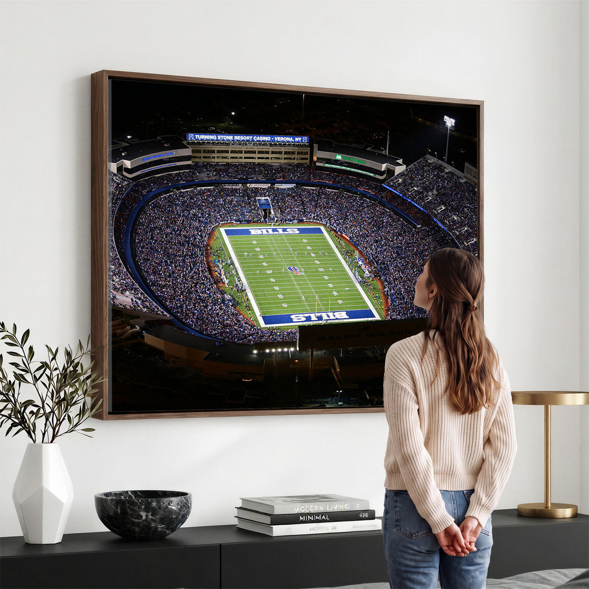 19030-MGV-CV-36X24 - Buffalo Bills NFL Football Team Print, Highmark Stadium