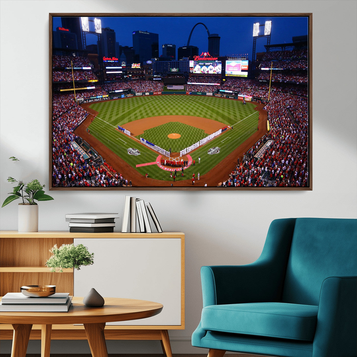 MGV-FC-36X24 - St. Louis Cardinals Baseball Team Print - Busch Stadium Wall Art Canvas Print