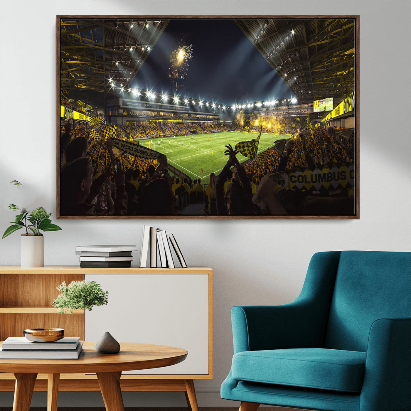 MGV-FC-36X24 - Columbus Crew Soccer Team Print - Columbus Crew Stadium Wall Art Canvas Print