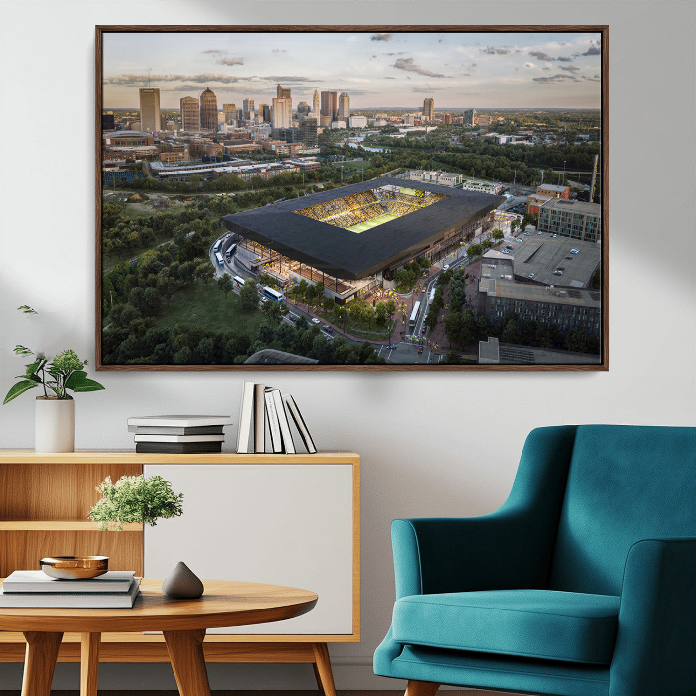MGV-FC-36X24 - Columbus Crew Soccer Team Print - Columbus Crew Stadium Wall Art, Columbus Crew Soccer Wall Art