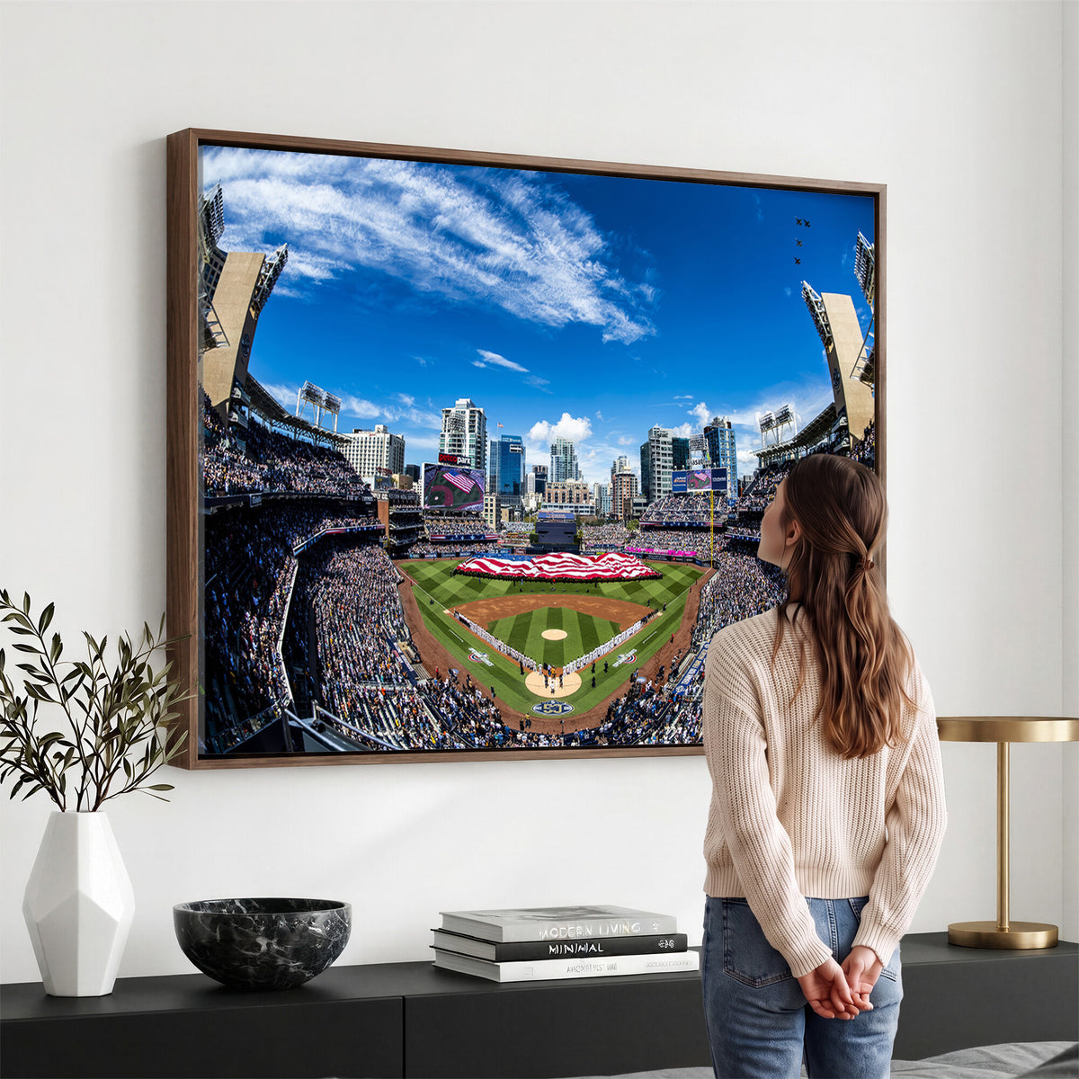52297-MGV-CV-36X24 - San Diego Padres Baseball Team Print, Petco Park Stadium