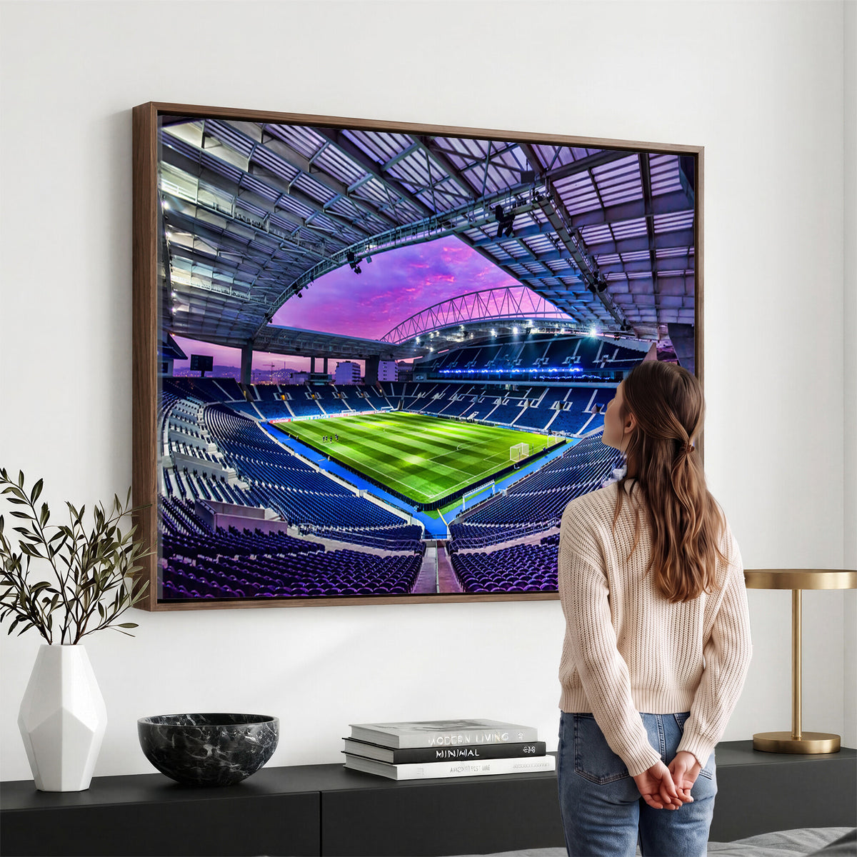 10851-MGV-CV-36X24 - FC Porto Soccer Team Print Canvas, Dragon Stadium Wall Art