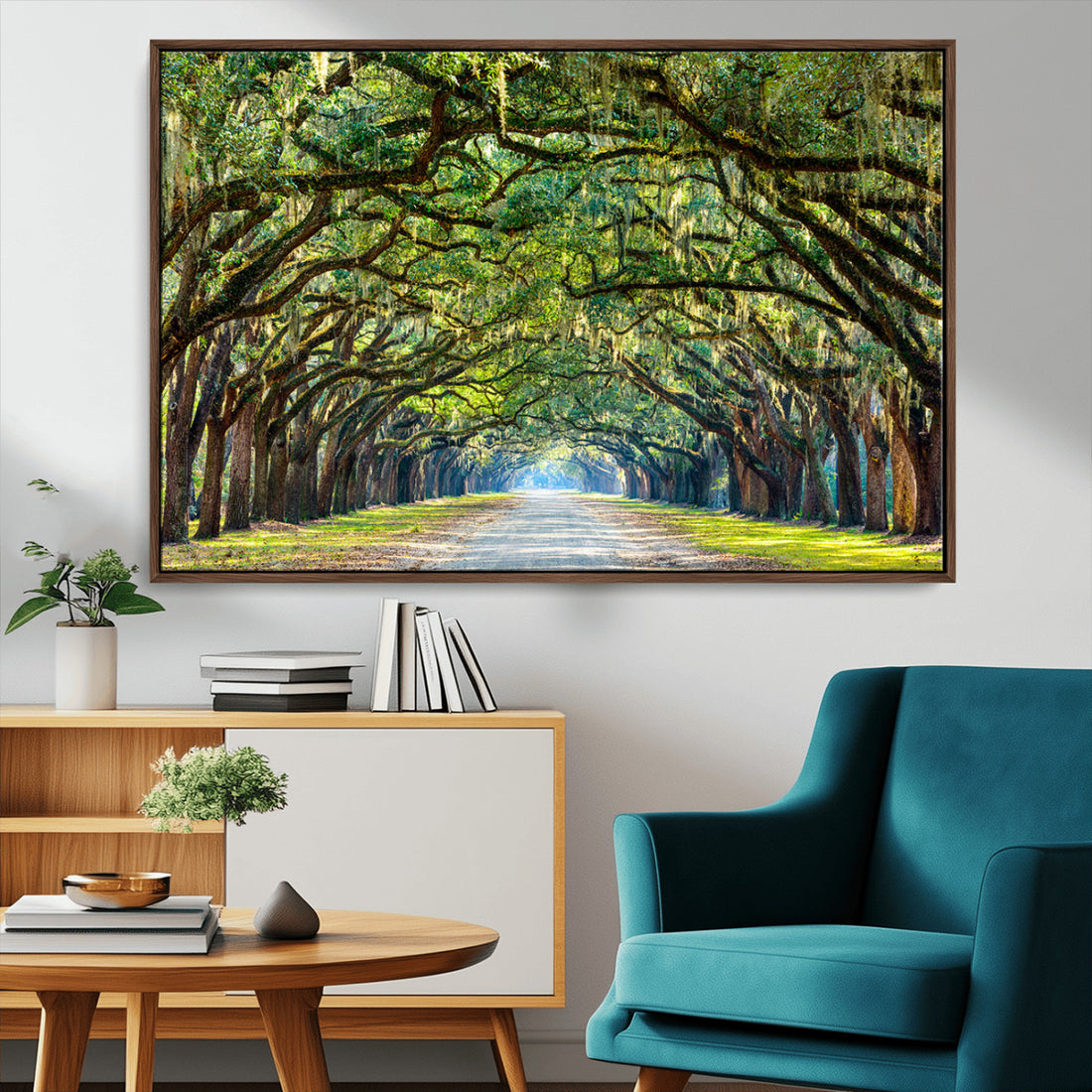 Wormsloe State Plantation Driveway Wall Art Canvas Print