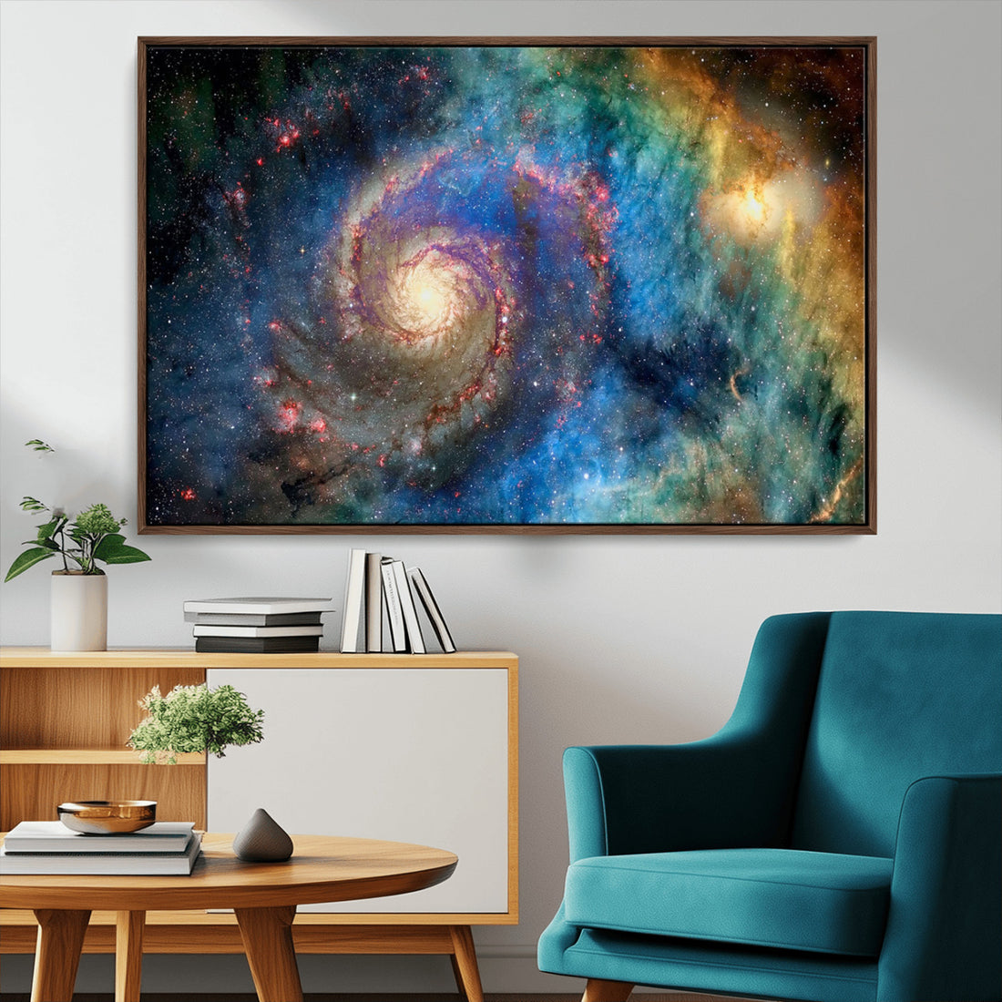 Spiral Galaxy Wall Art Canvas Print