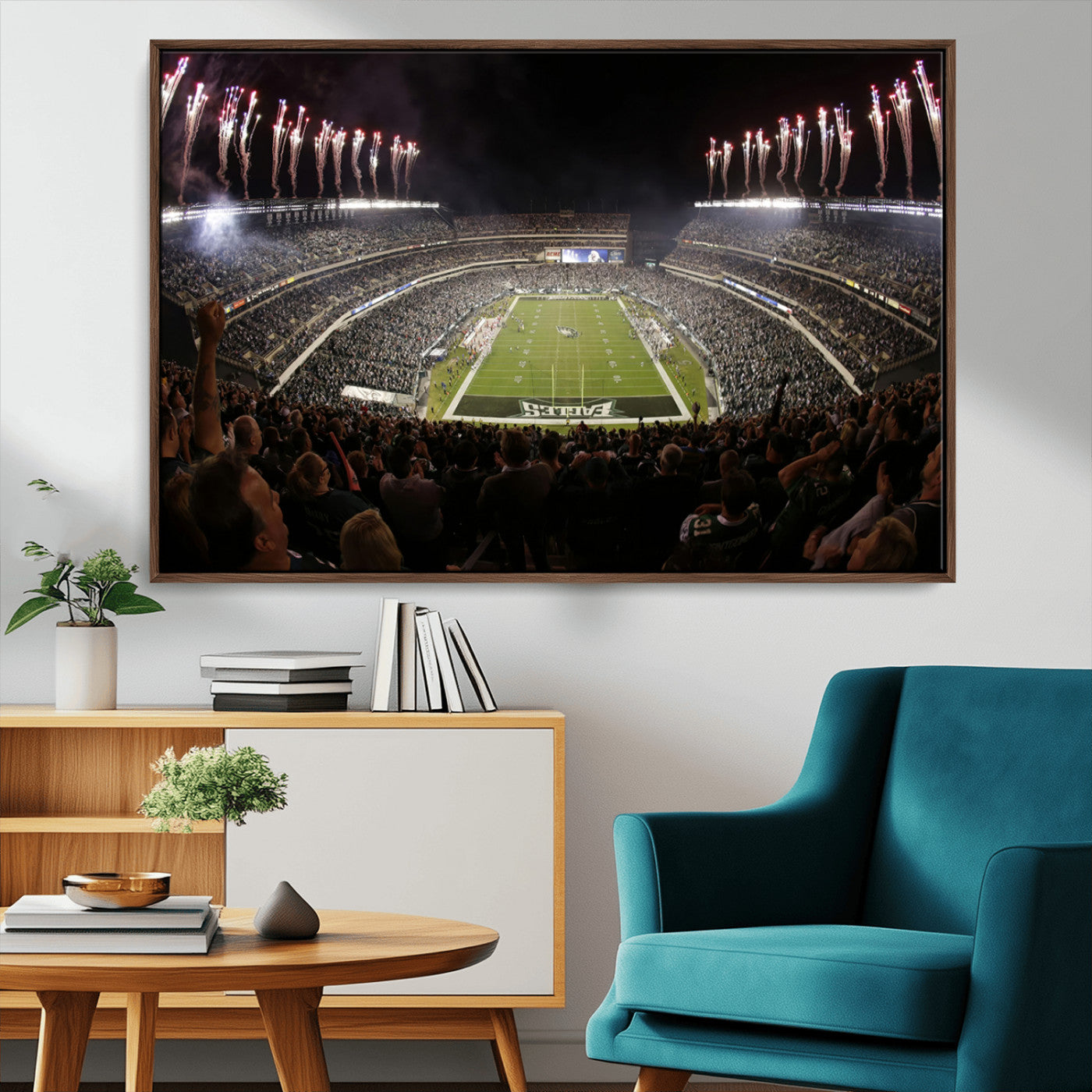 MGV-FC-36X24 - Eagles Field Stadium Wall Art - Philadelphia Eagles Football Team Print - Philadelphia Lincoln