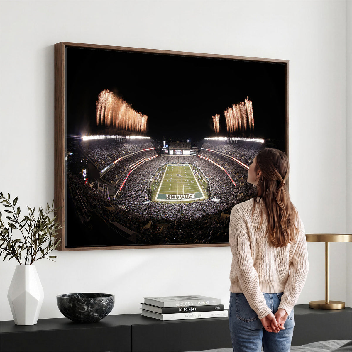 48893-MGV-CV-36X24 - Eagles Field Stadium Wall Art, Lincoln Financial Field